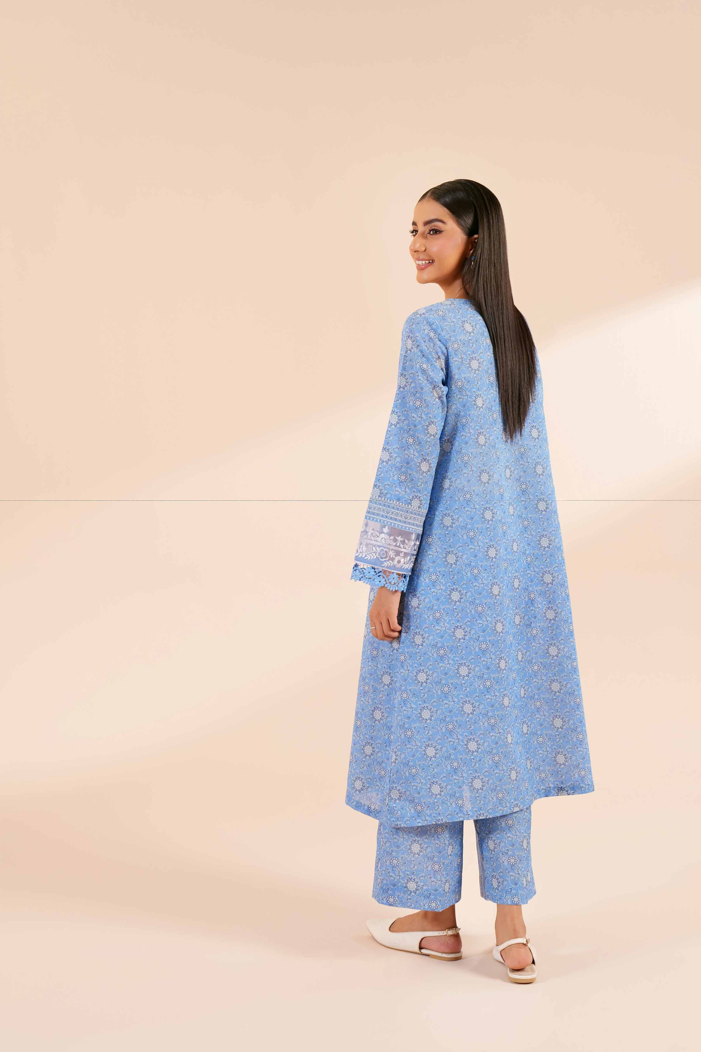 2 Piece - Digital Printed Embroidered Suit - 42404442
