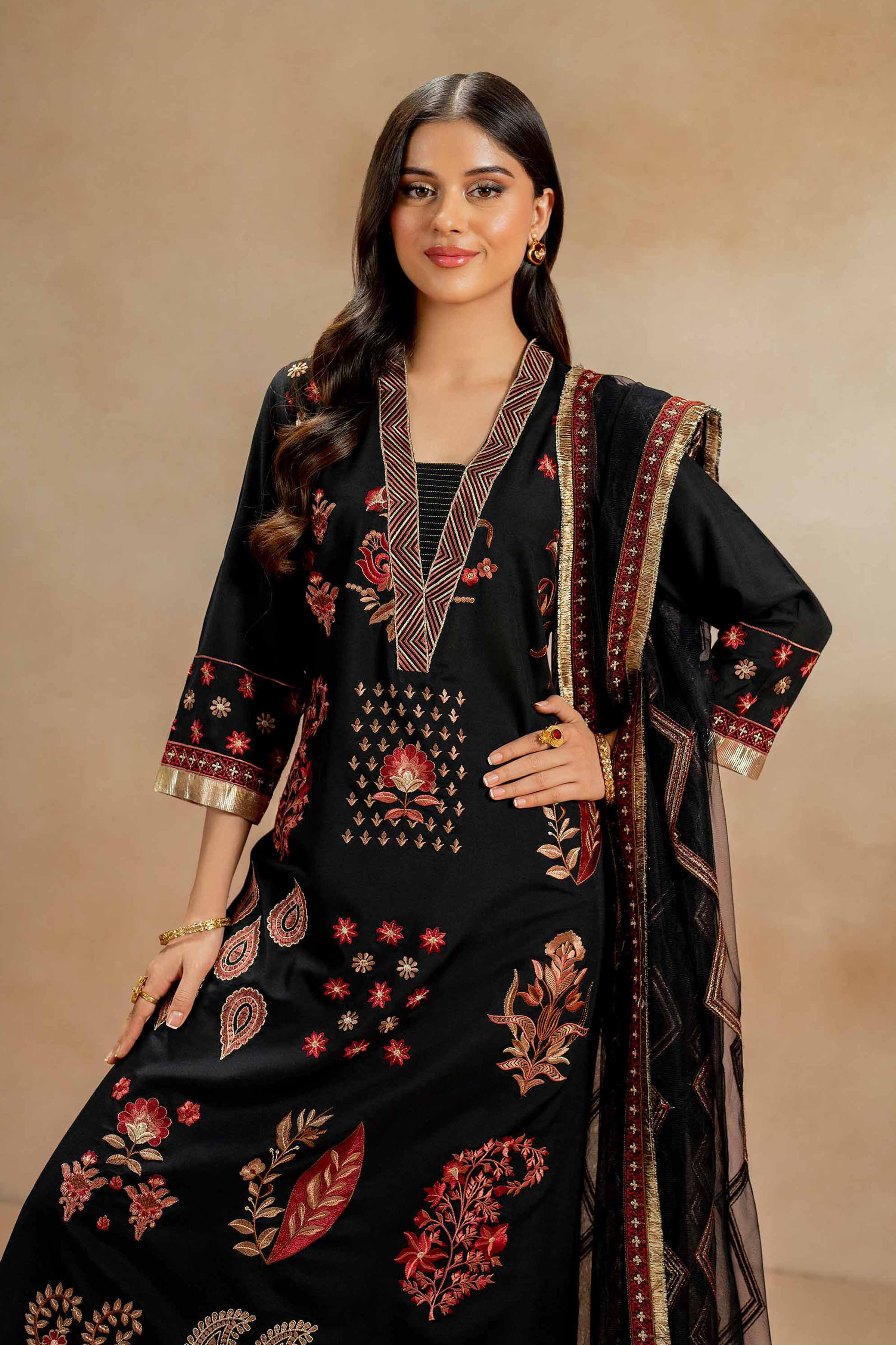 3 Piece - Embroidered Suit - 42418701