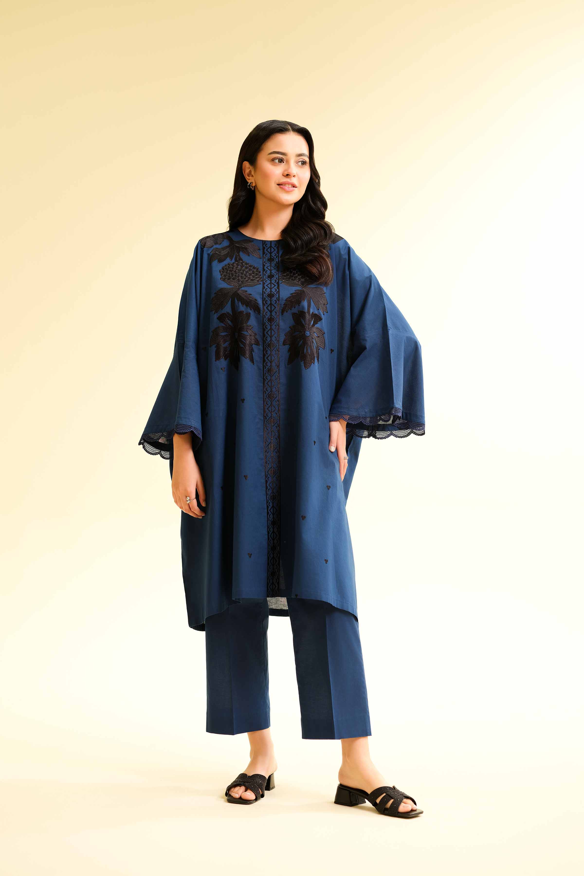 2 Piece - Dyed Embroidered Suit - 42501145