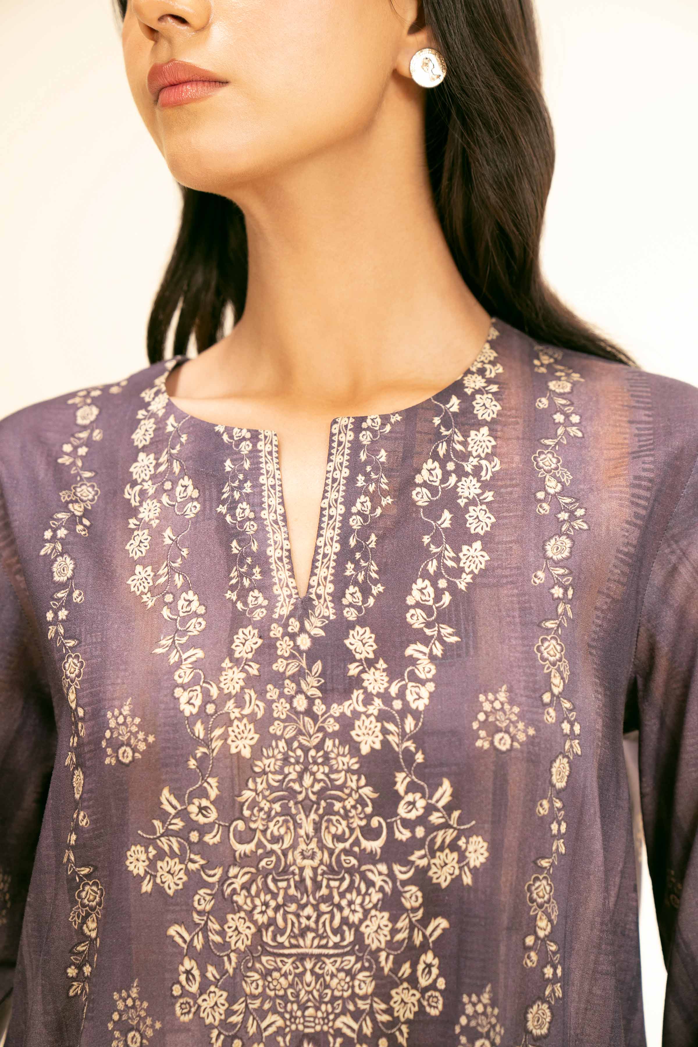 3 Piece - Digital Printed Embroidered Suit - 42501182
