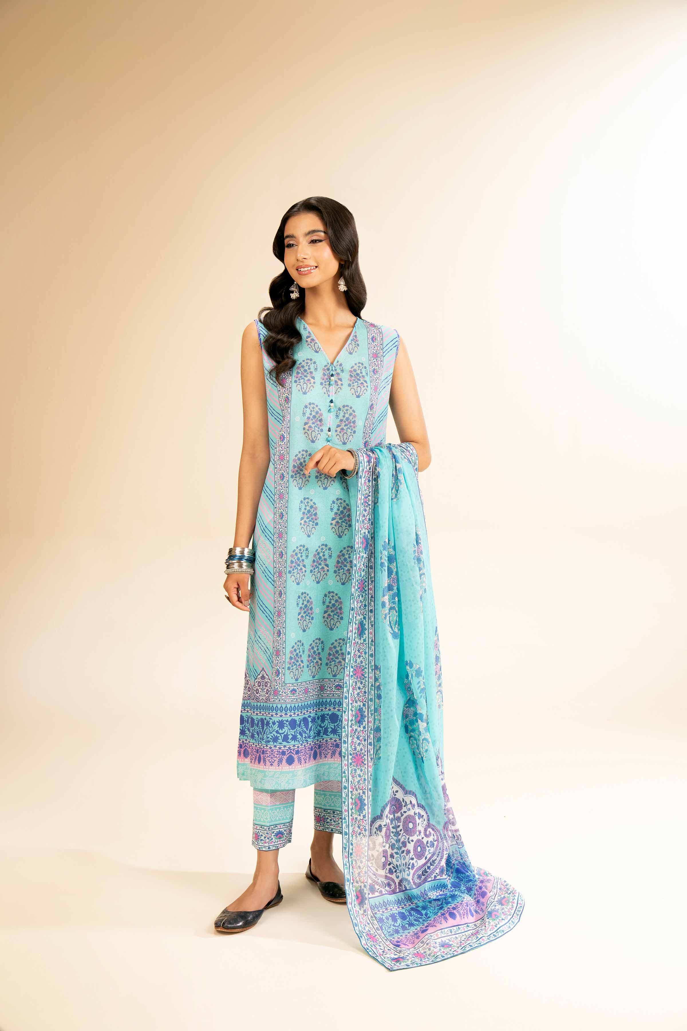 3 Piece - Digital Printed Suit - 42501207