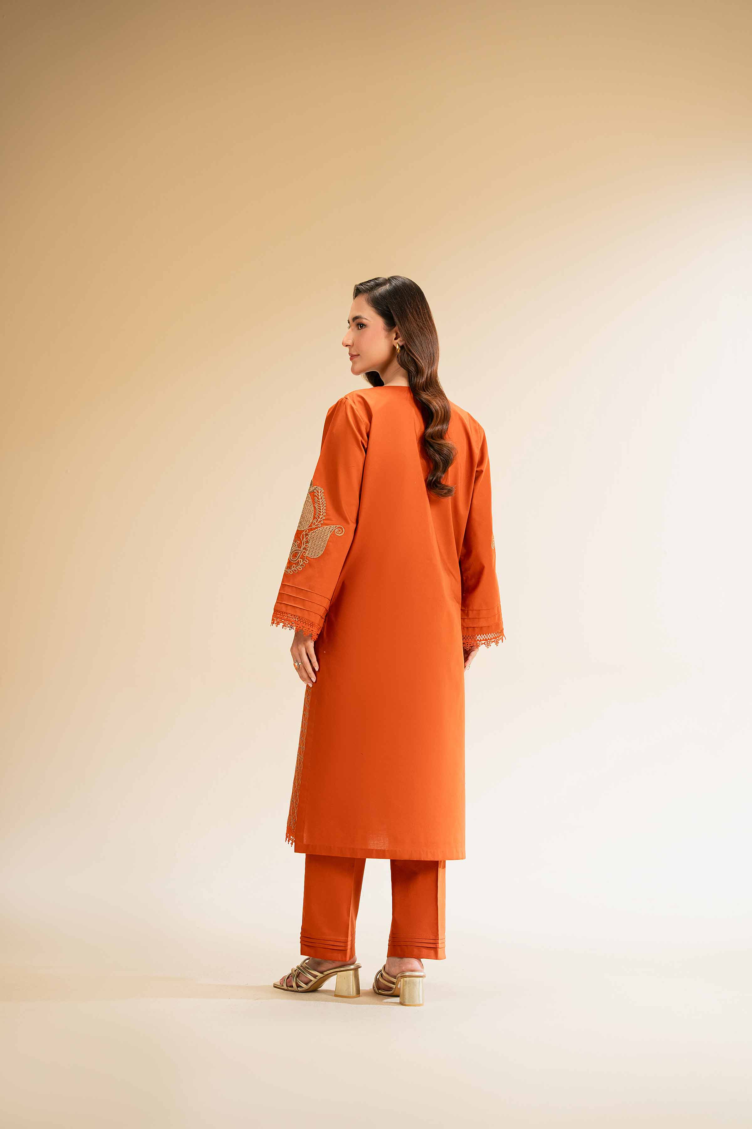 2 Piece - Dyed Embroidered Suit - 42501262