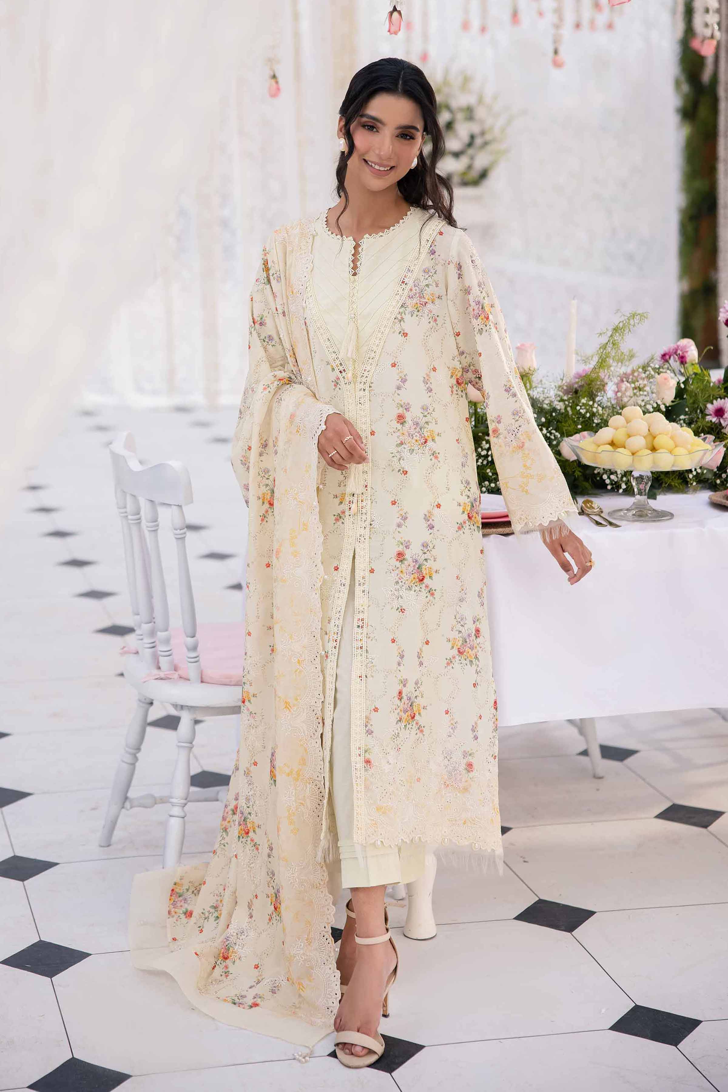 3 Piece - Digital Printed Embroidered Suit - 42501343