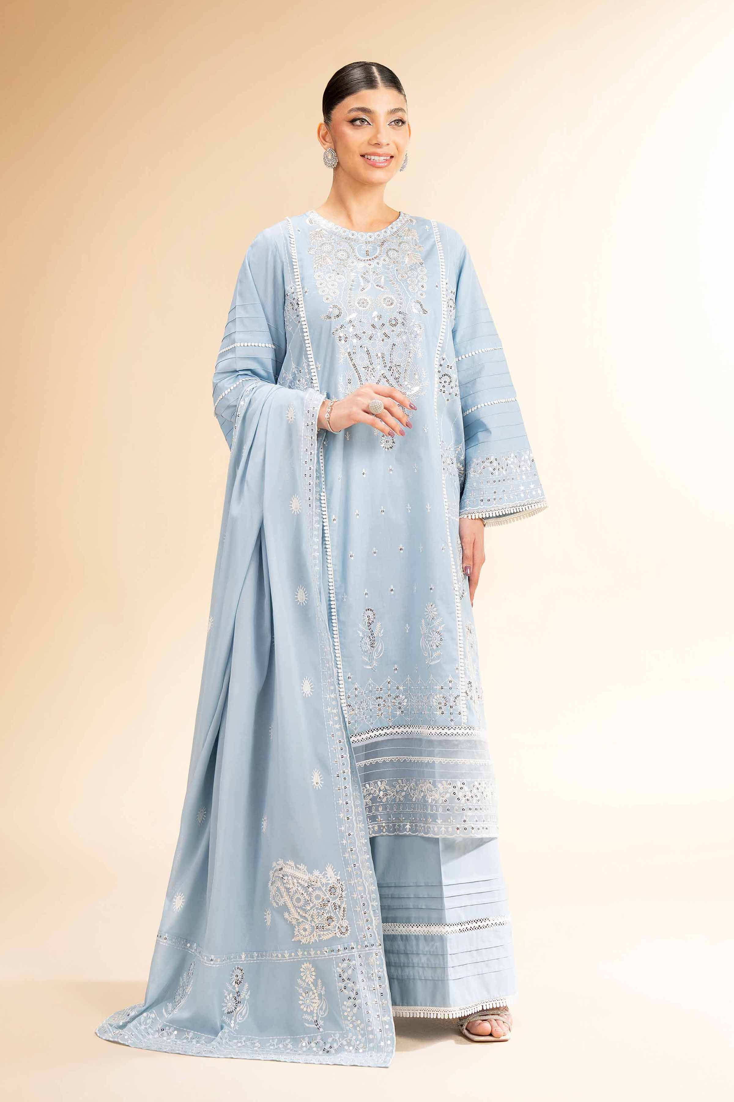 3 Piece - Dyed Embroidered Suit - 42501347