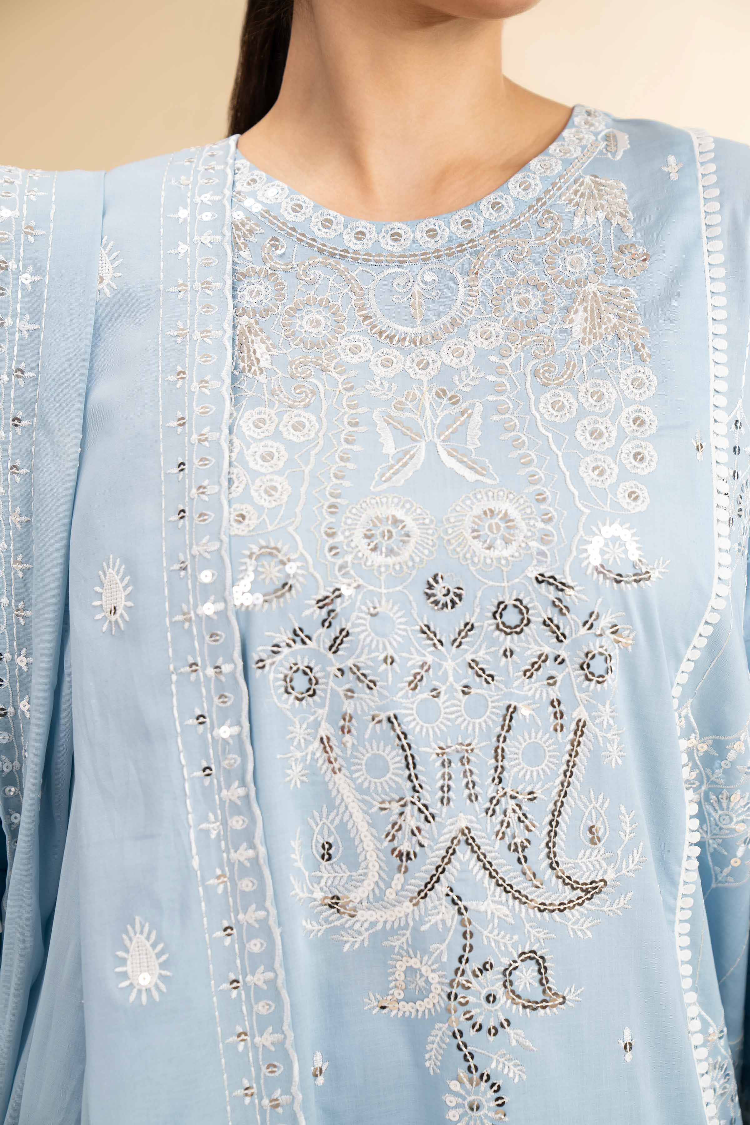3 Piece - Dyed Embroidered Suit - 42501347