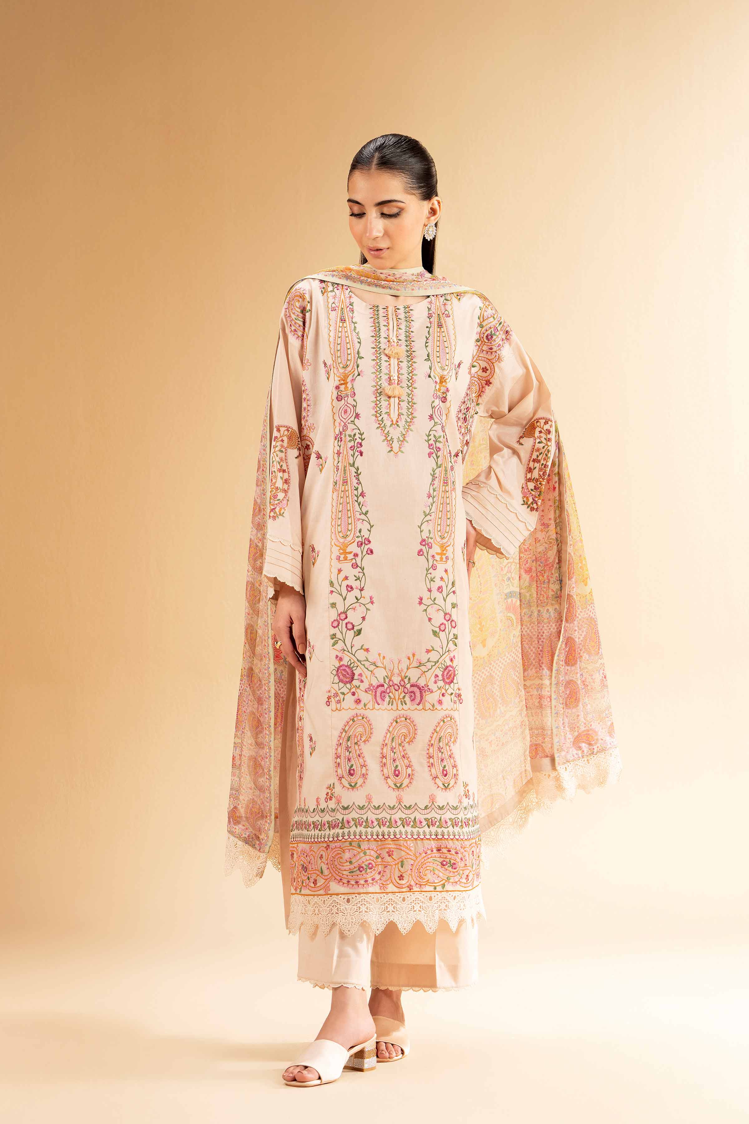 3 Piece - Embroidered Suit - 42501385