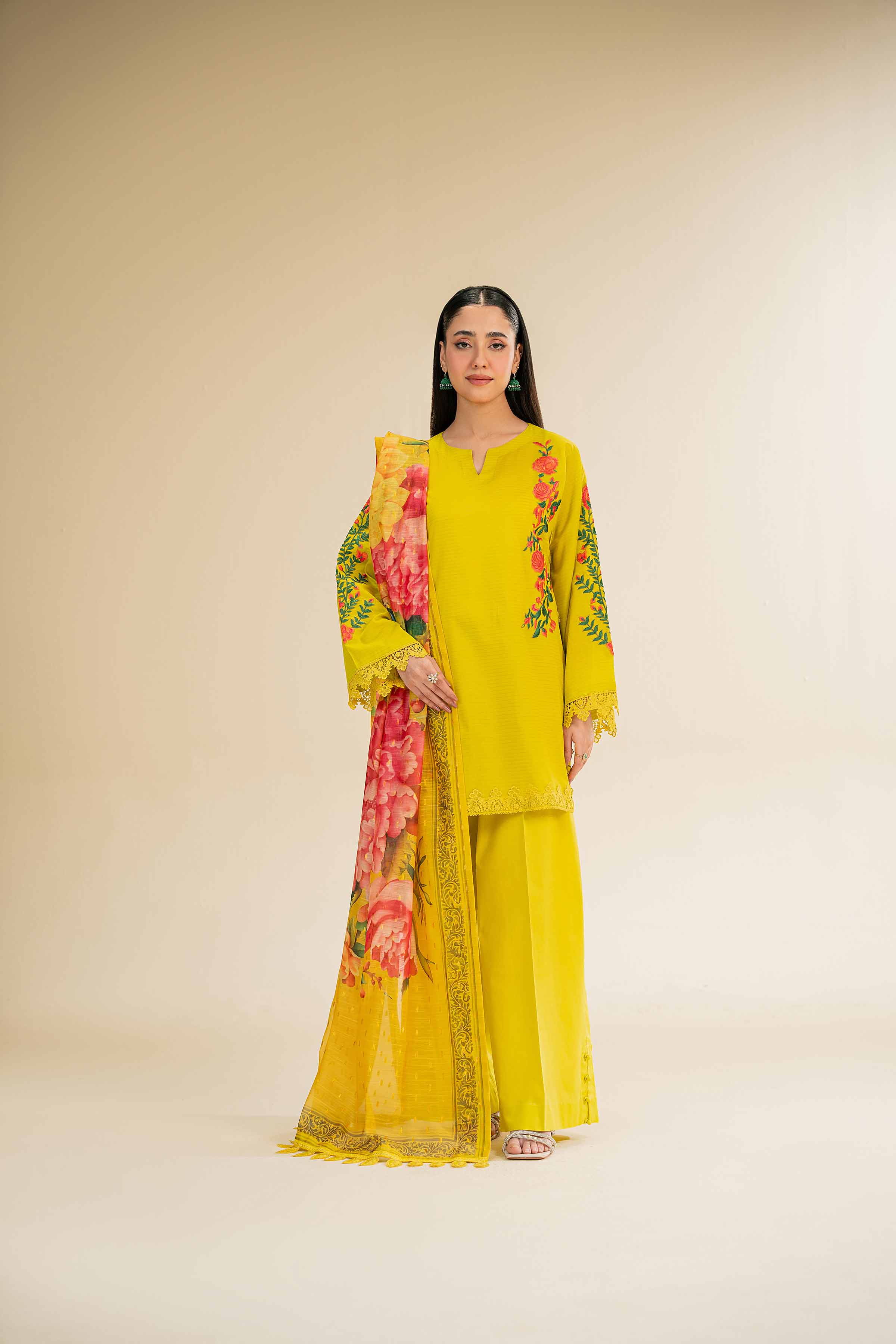 3 Piece - Embroidered Suit - 42501445