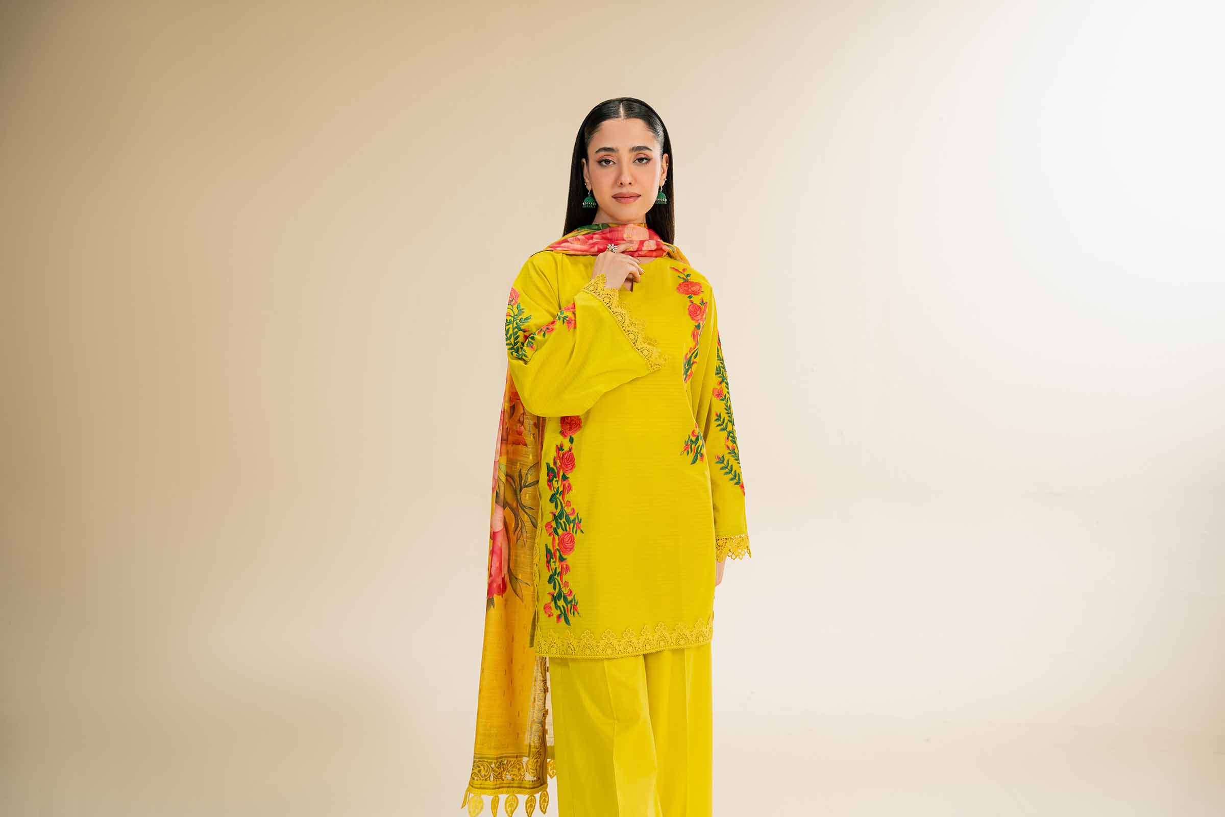 3 Piece - Embroidered Suit - 42501445