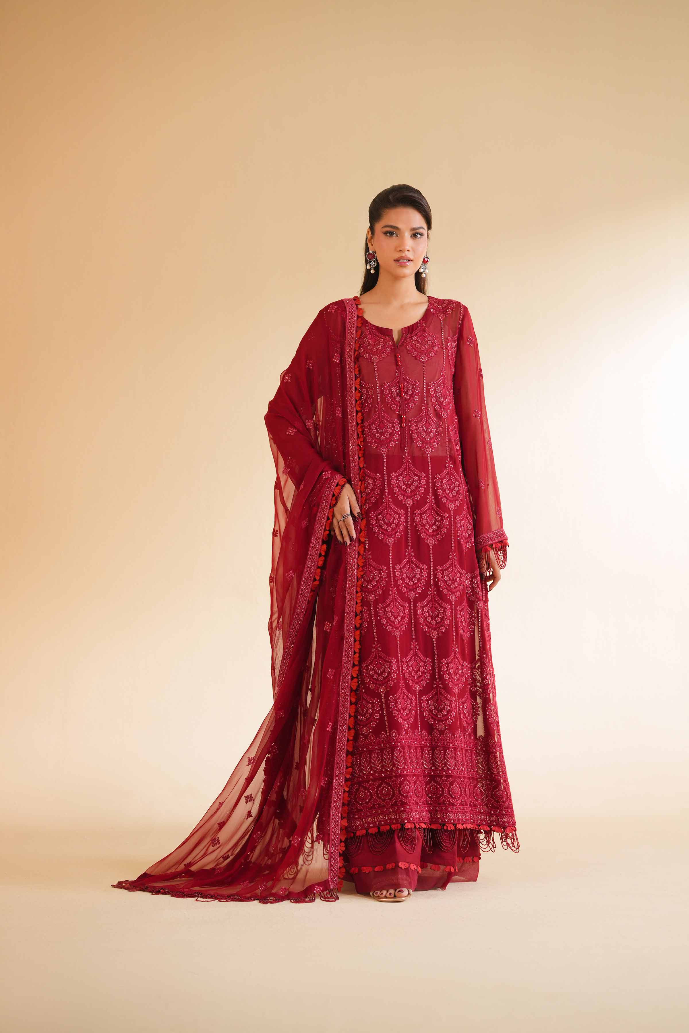 3 Piece - Dyed Embroidered Suit - 42501509
