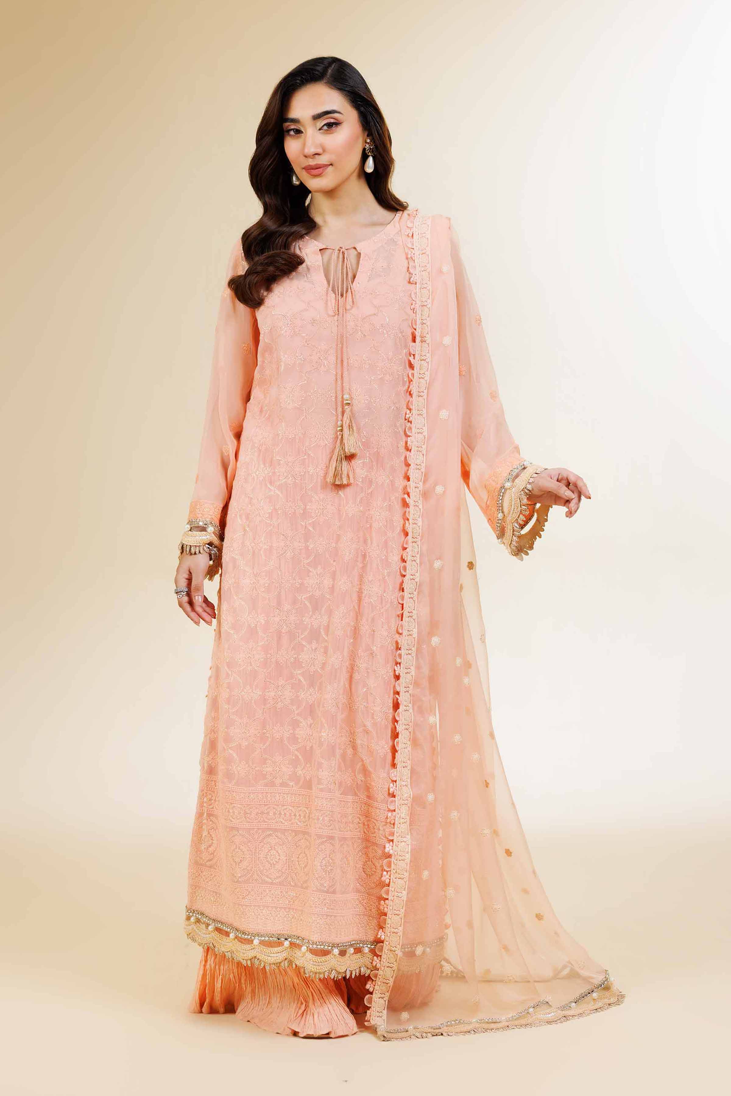 3 Piece - Dyed Embroidered Suit - 42501510
