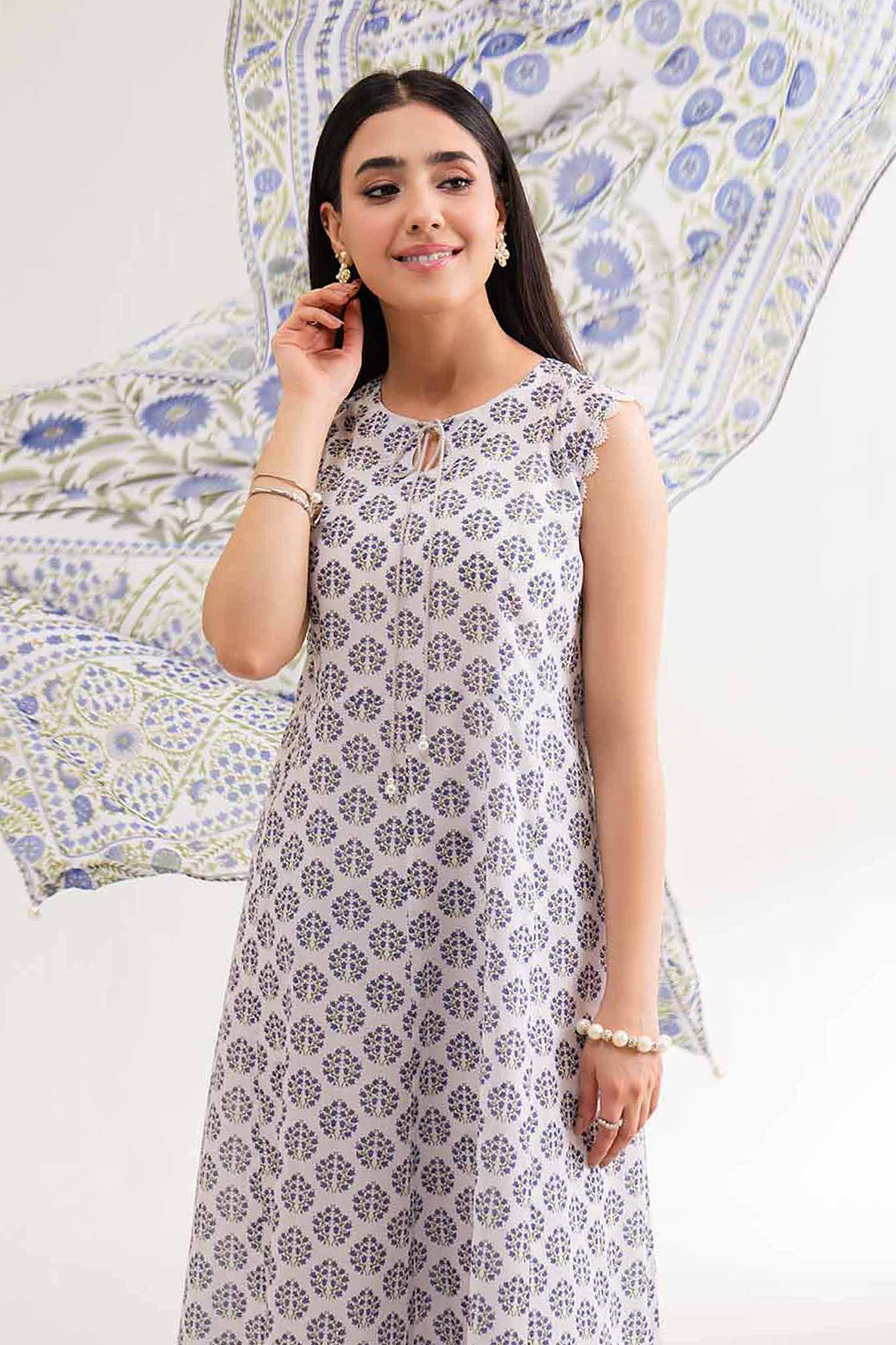 3 Piece - Digital Printed Embroidered Suit - 42501621