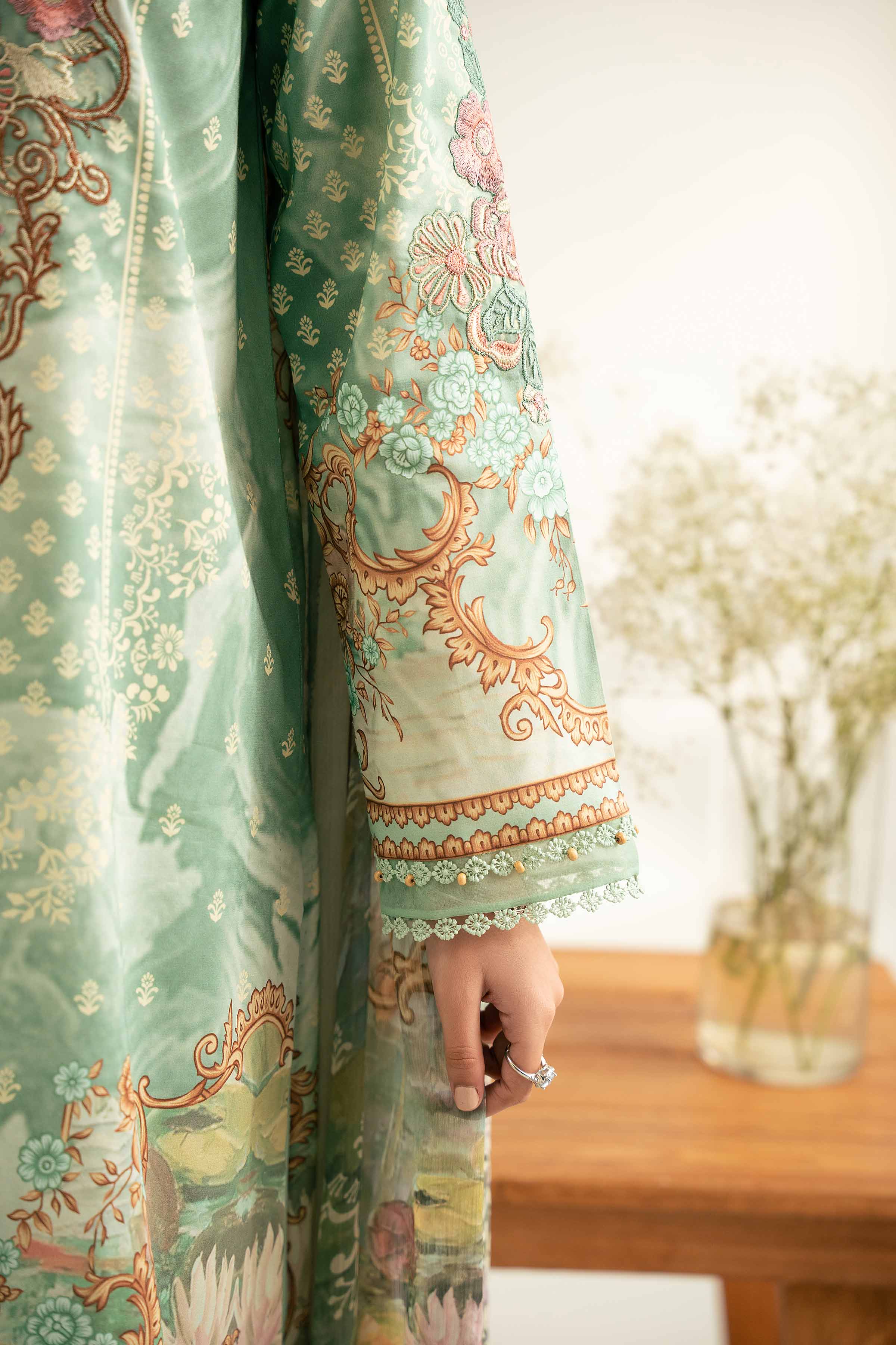 3 Piece - Digital Printed Embroidered Suit - 42501641