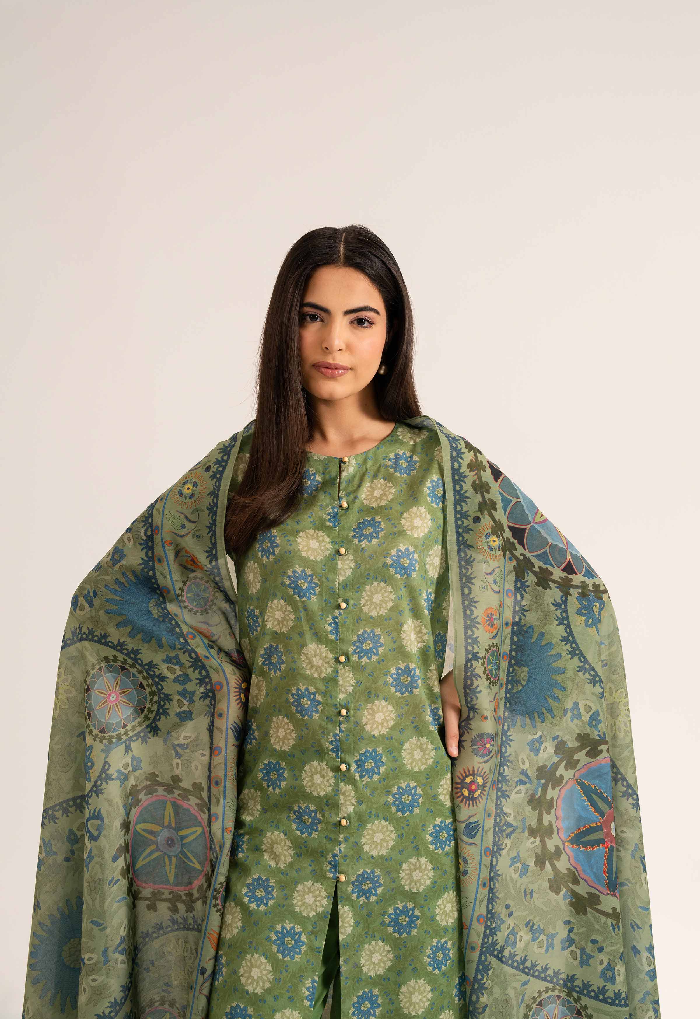 2 Piece - Digital Printed Embroidered Suit - 42501766 for Women - Unstitched Collection | Nishat | Shop Online