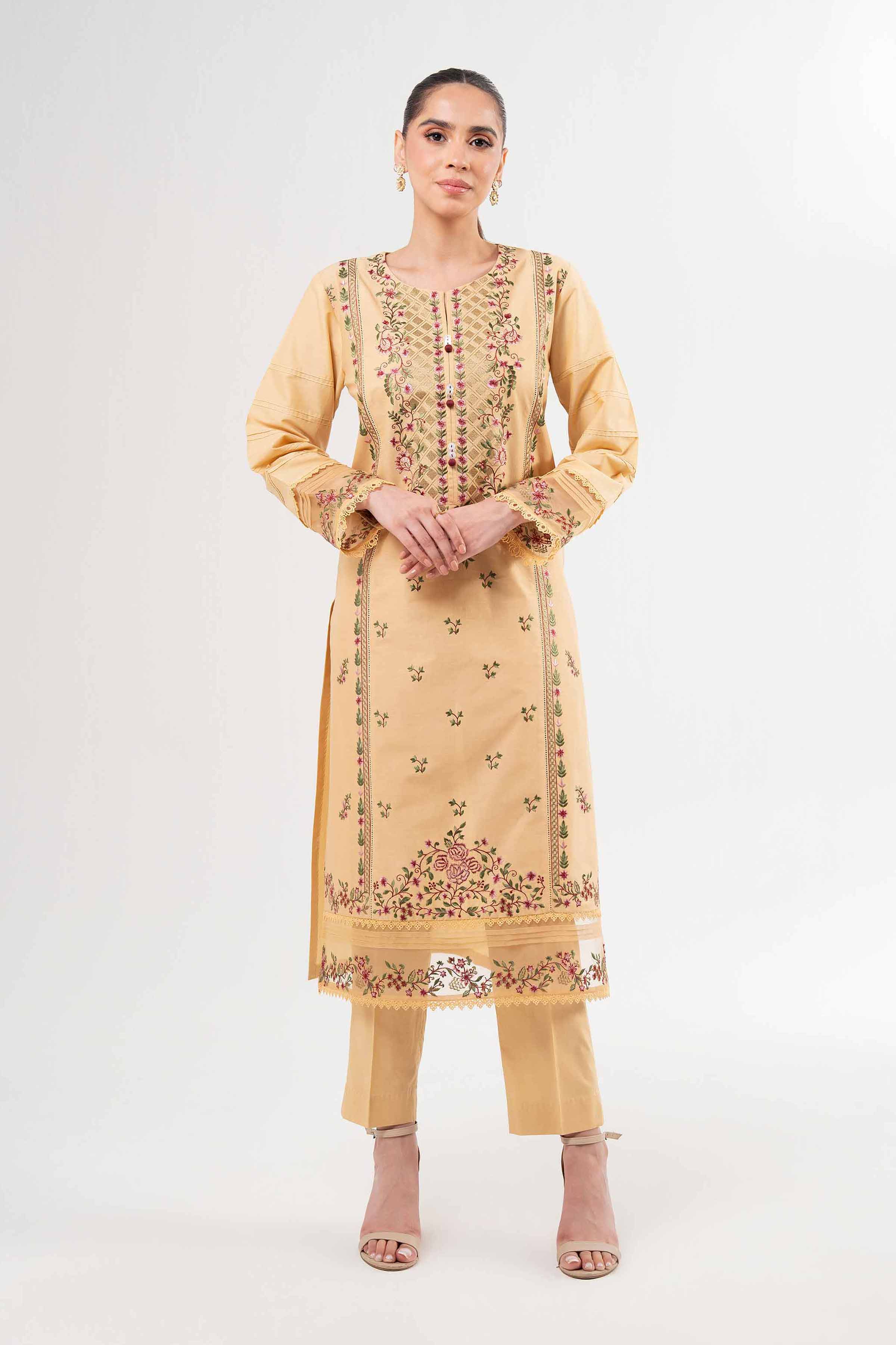 2 Piece - Dyed Embroidered Suit - 42502066 for Women - Unstitched Collection | Nishat | Shop Online