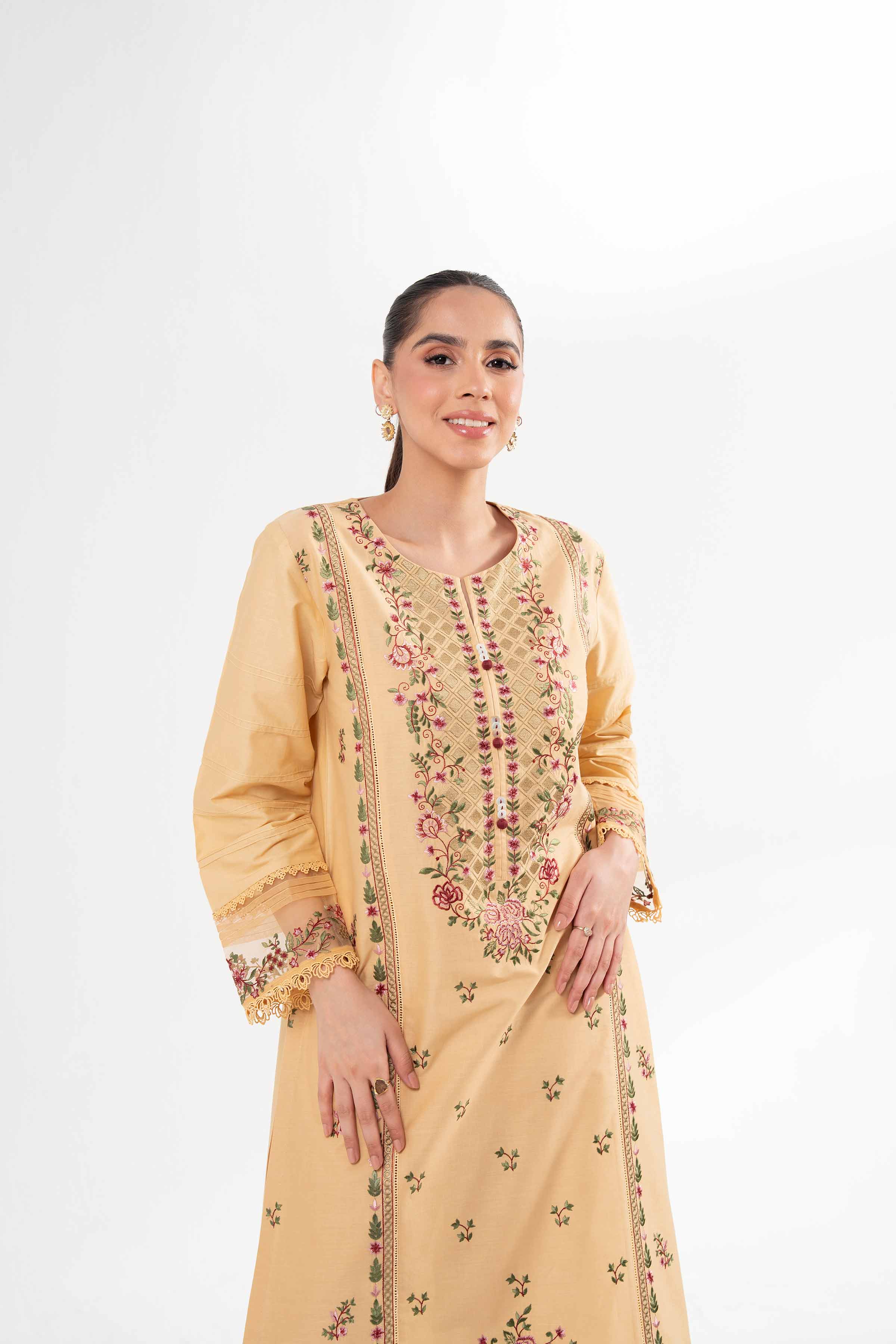 2 Piece - Dyed Embroidered Suit - 42502066 for Women - Unstitched Collection | Nishat | Shop Online