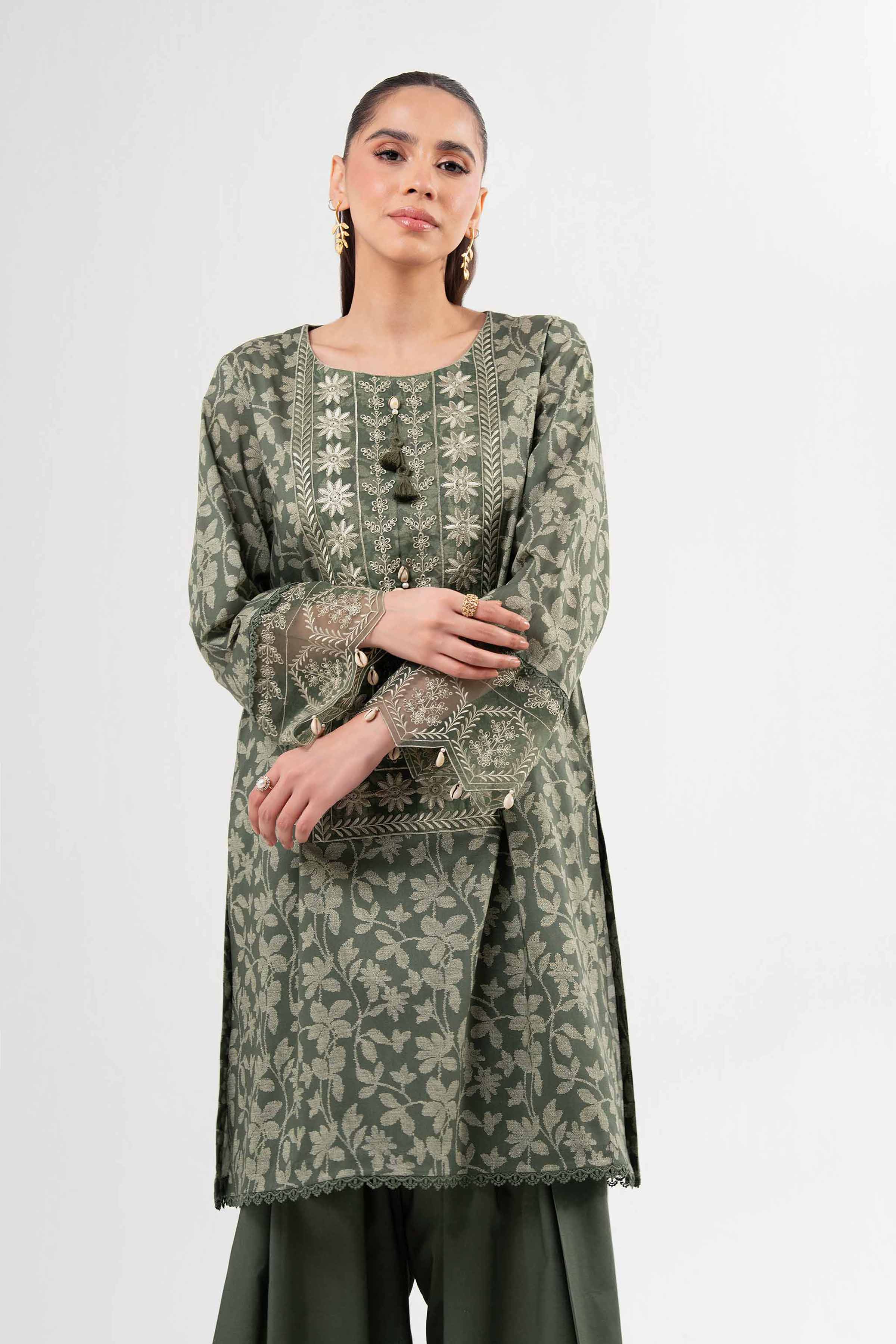 2 Piece - Printed Embroidered Suit - 42502071 for Women - Unstitched Collection | Nishat | Shop Online