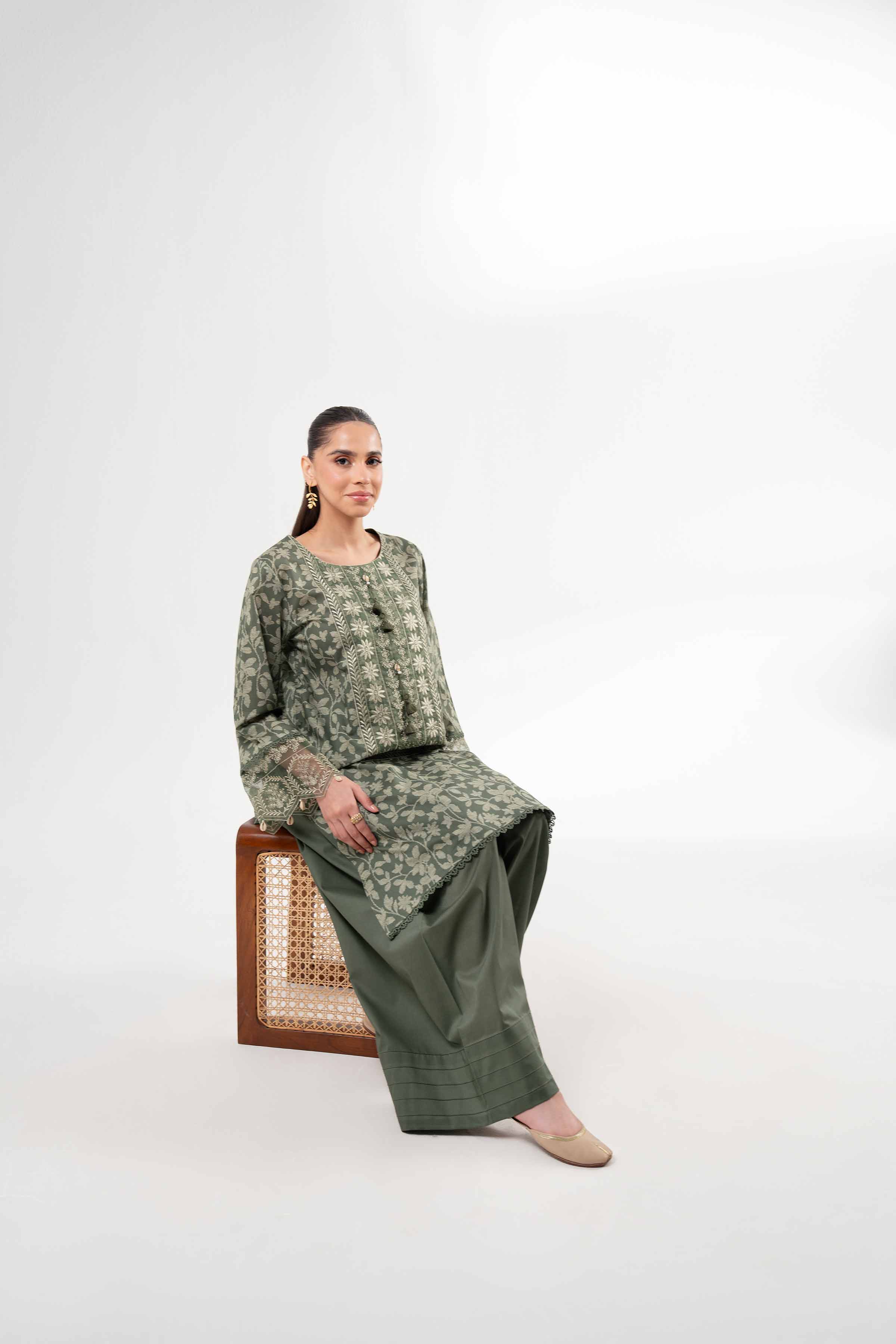 2 Piece - Printed Embroidered Suit - 42502071 for Women - Unstitched Collection | Nishat | Shop Online