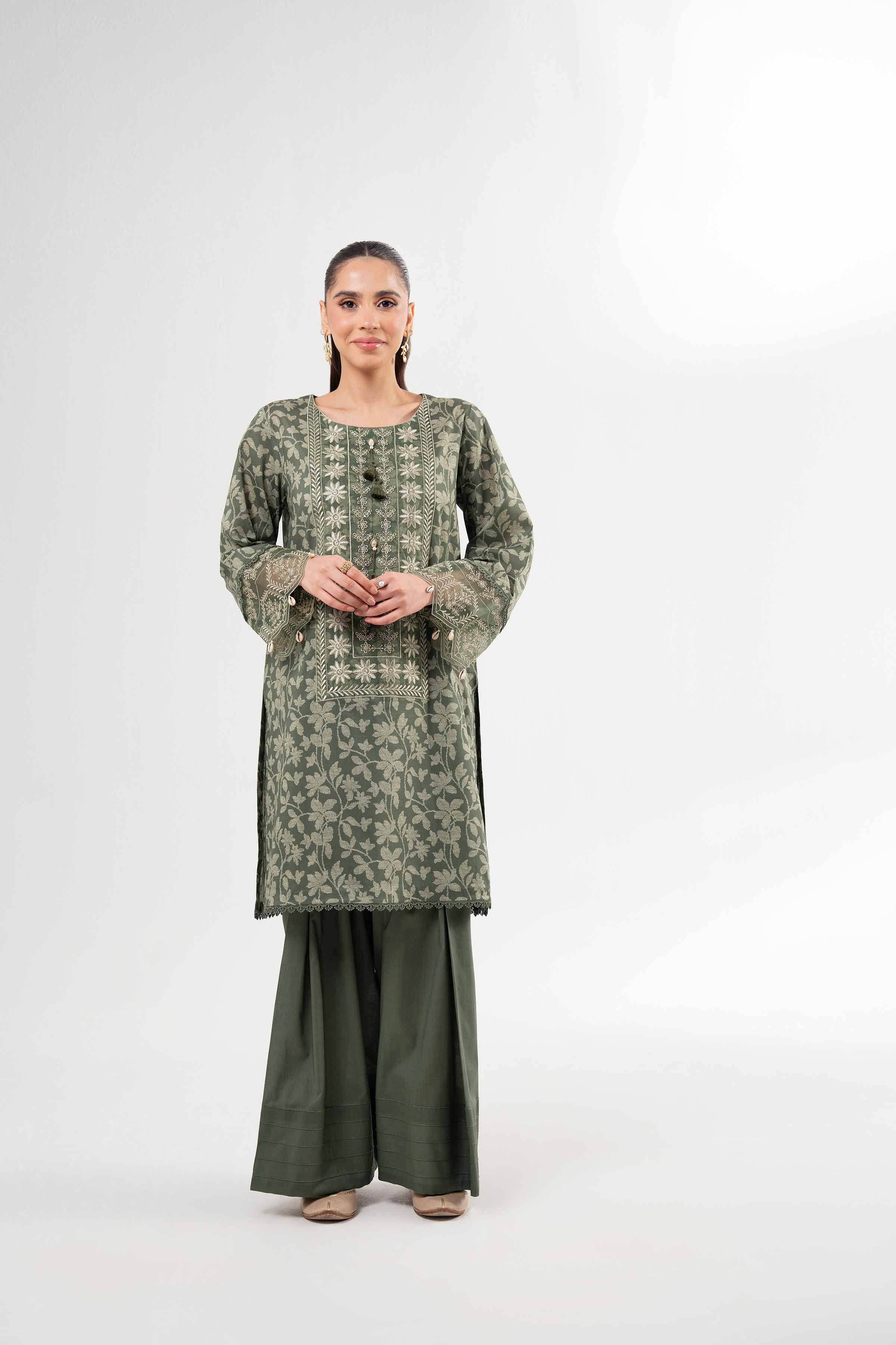 2 Piece - Printed Embroidered Suit - 42502071 for Women - Unstitched Collection | Nishat | Shop Online