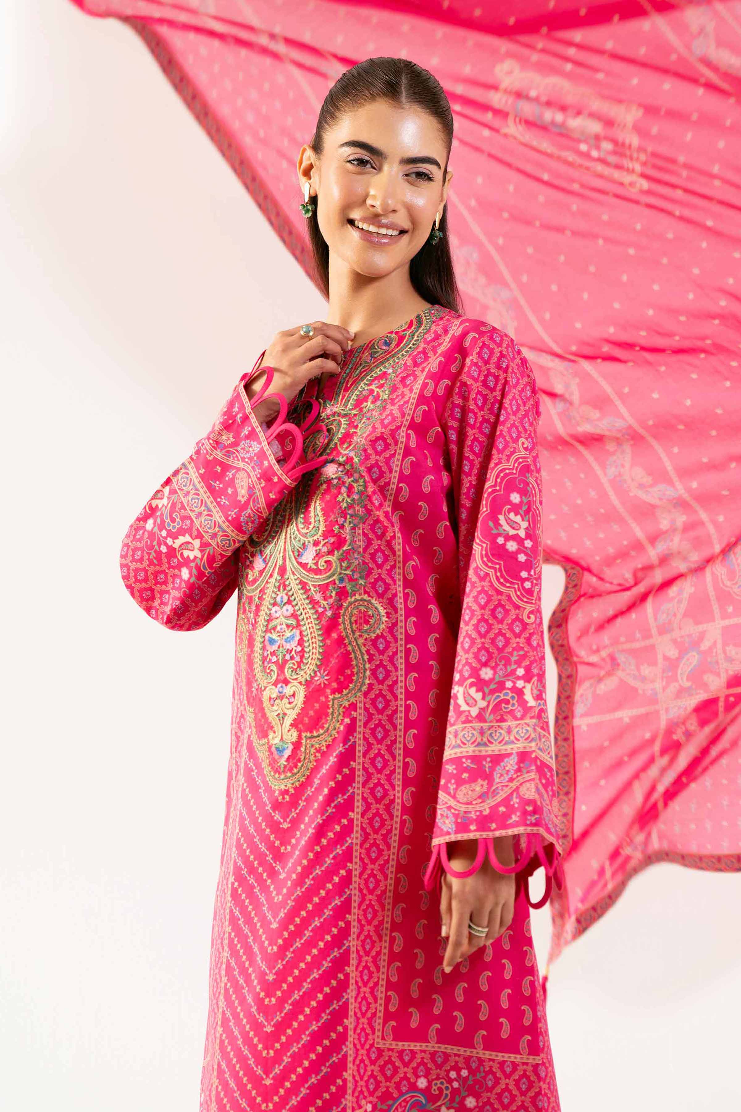 3 Piece - Digital Printed Suit - 42502228 for Women - Unstitched Collection | Nishat | Shop Online