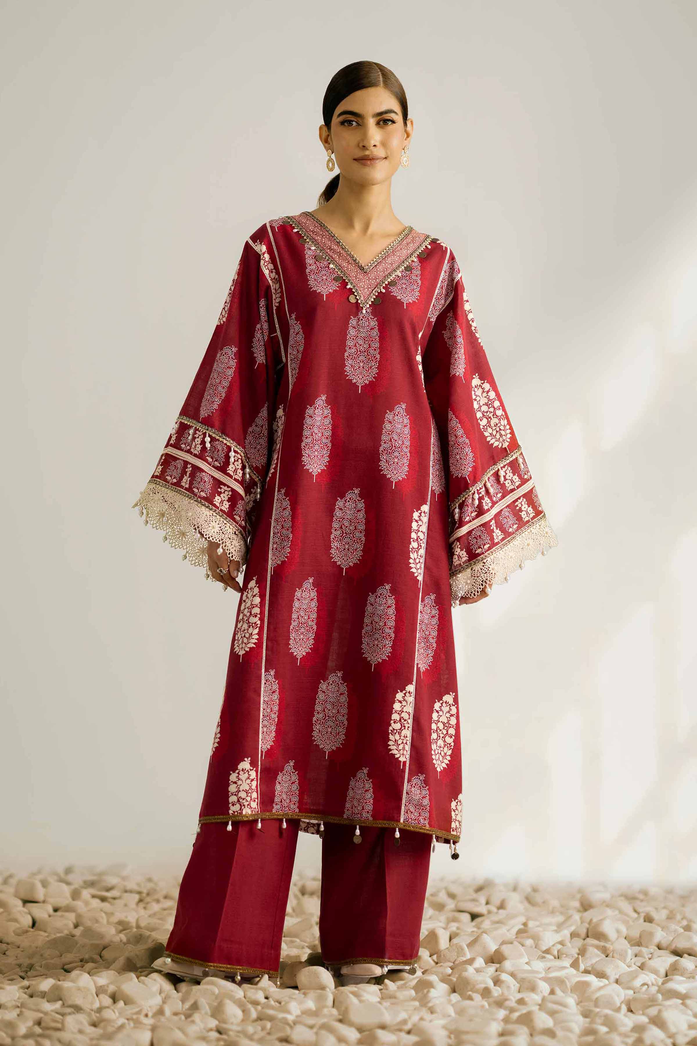 2 Piece - Printed Suit - 42502333 for Women - Unstitched Collection | Nishat | Shop Online