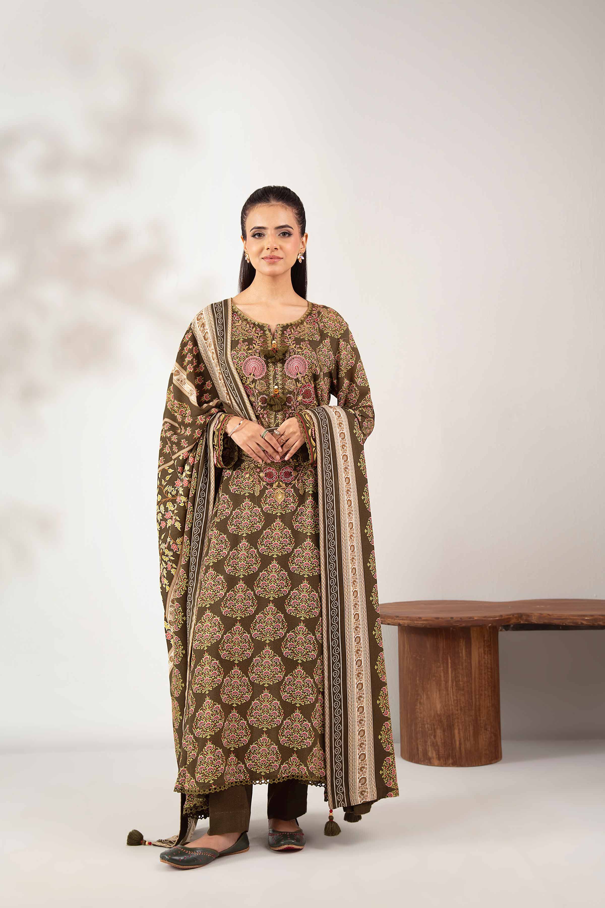 3 Piece - Printed Embroidered Suit - 42502367 for Women - Unstitched Collection | Nishat | Shop Online