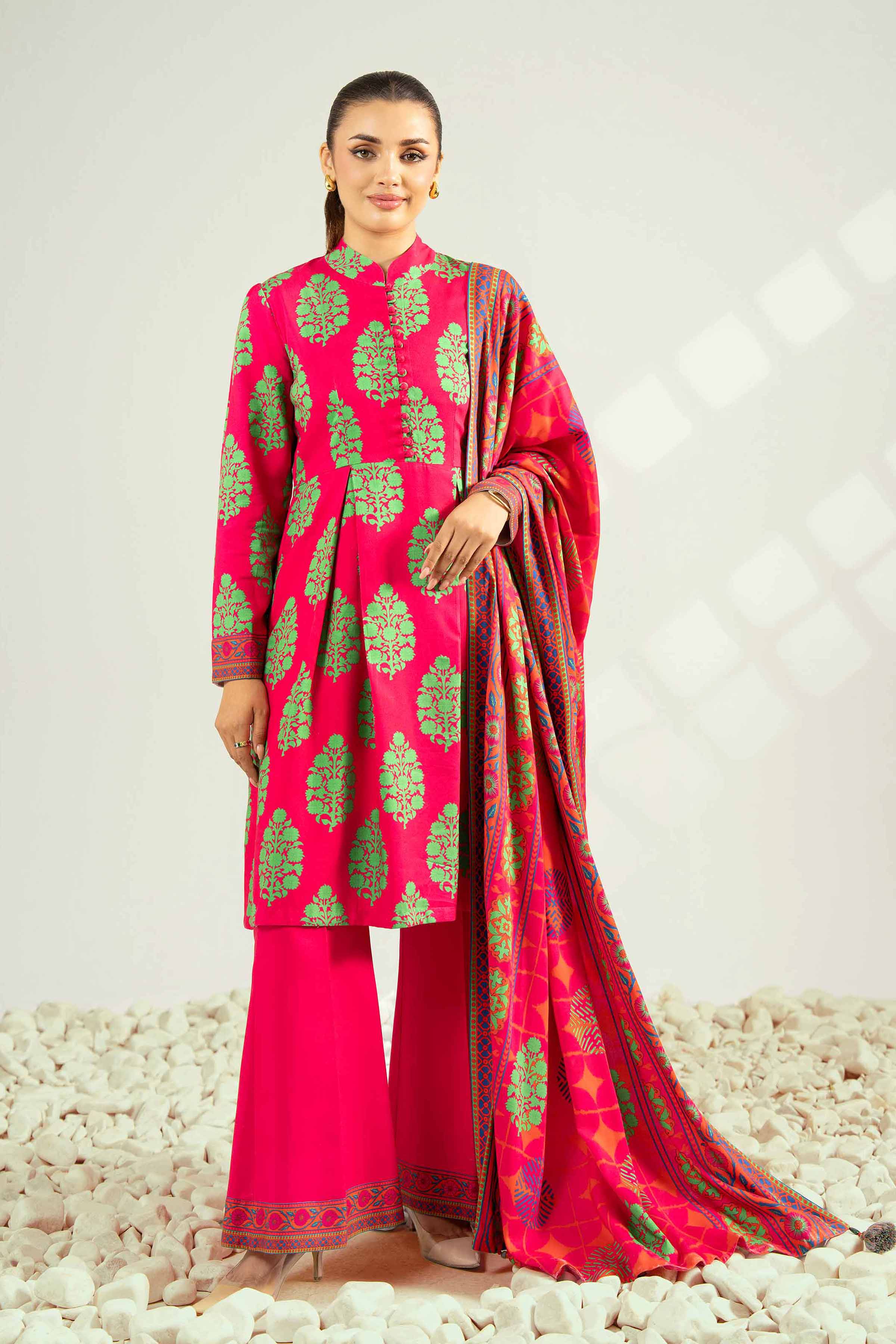 3 Piece - Printed Suit - 42502630 for Women - Unstitched Collection | Nishat | Shop Online