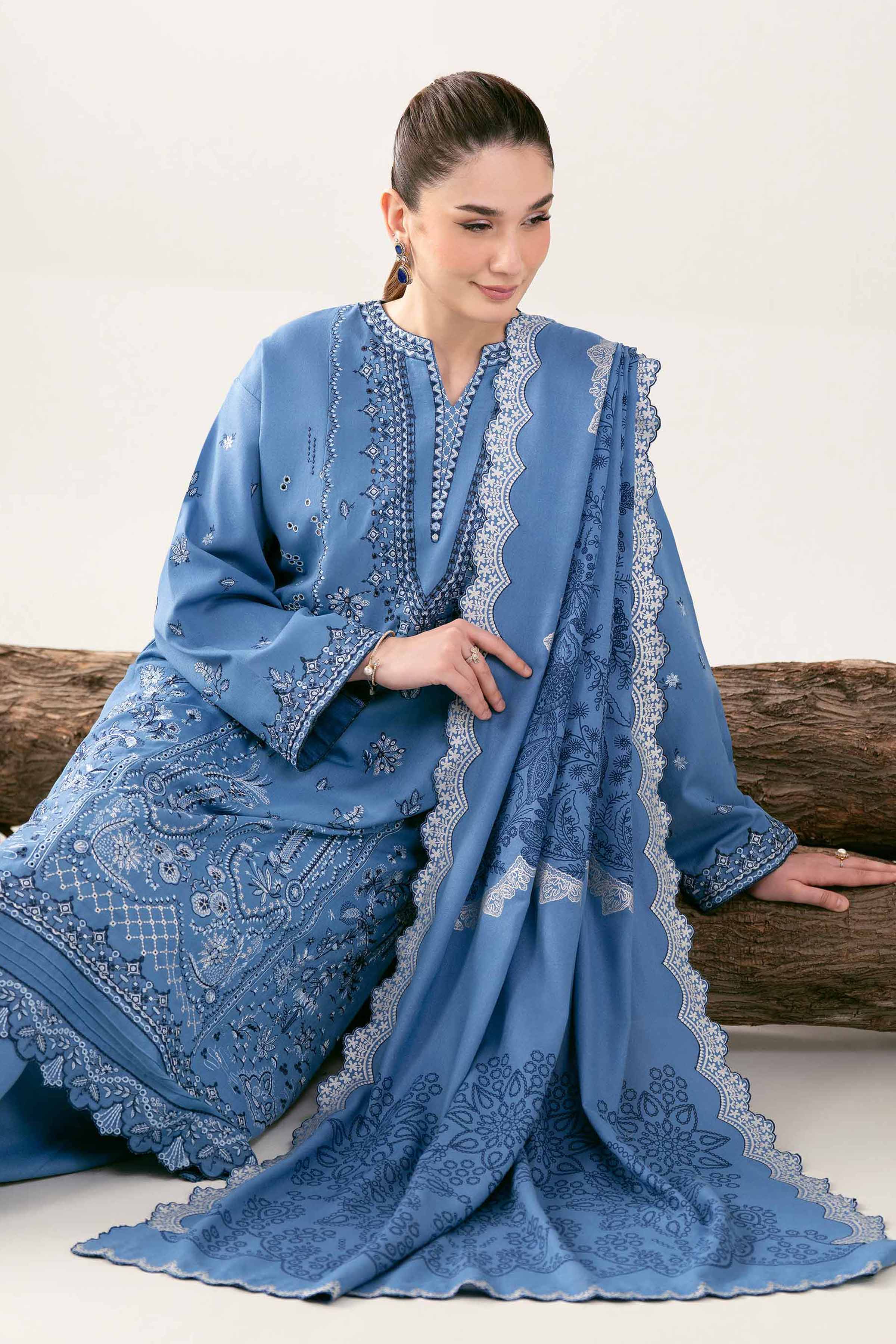 3 Piece - Embroidered Suit - 42502747 for Women - Unstitched Collection | Nishat | Shop Online