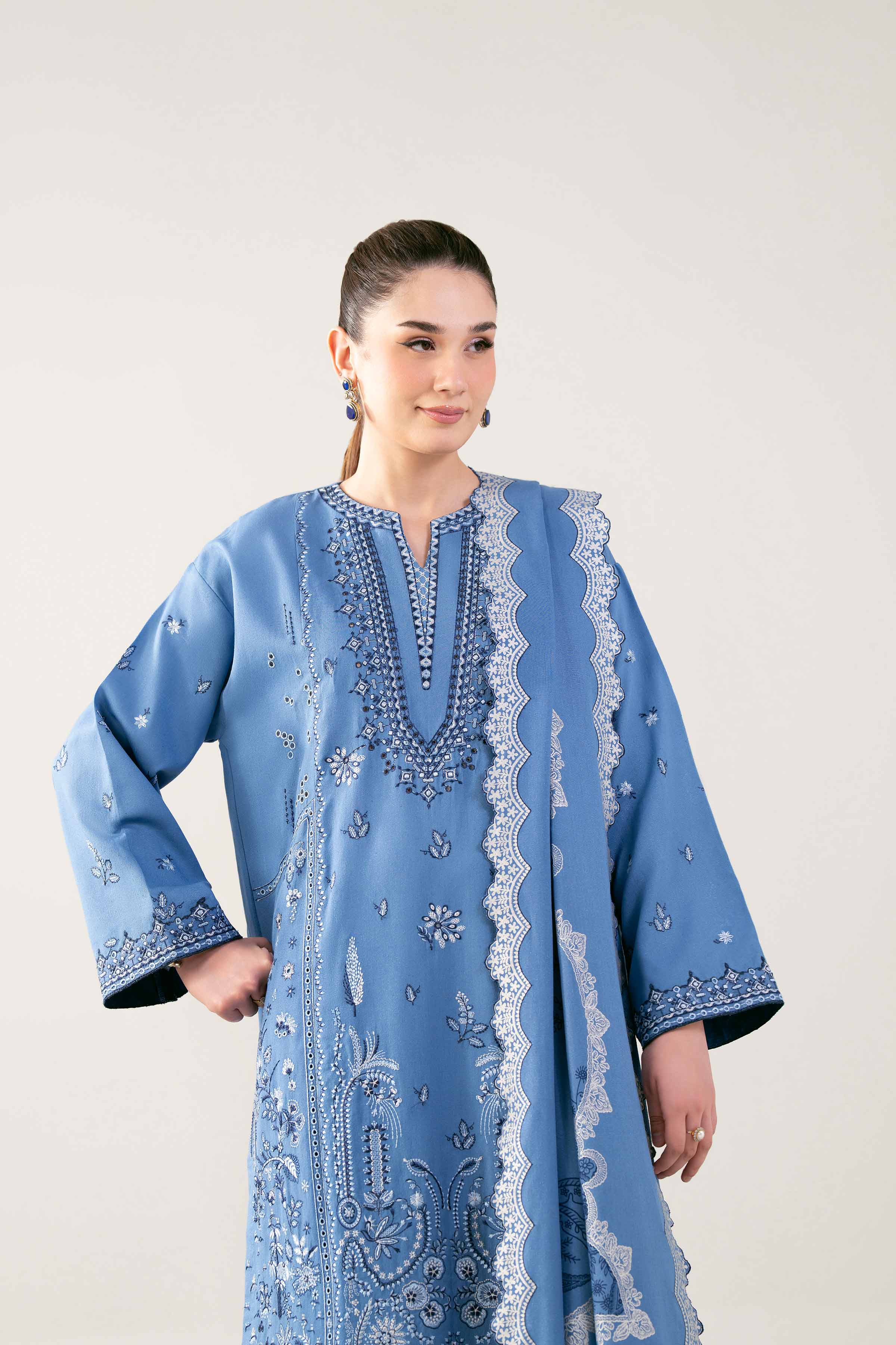3 Piece - Embroidered Suit - 42502747 for Women - Unstitched Collection | Nishat | Shop Online