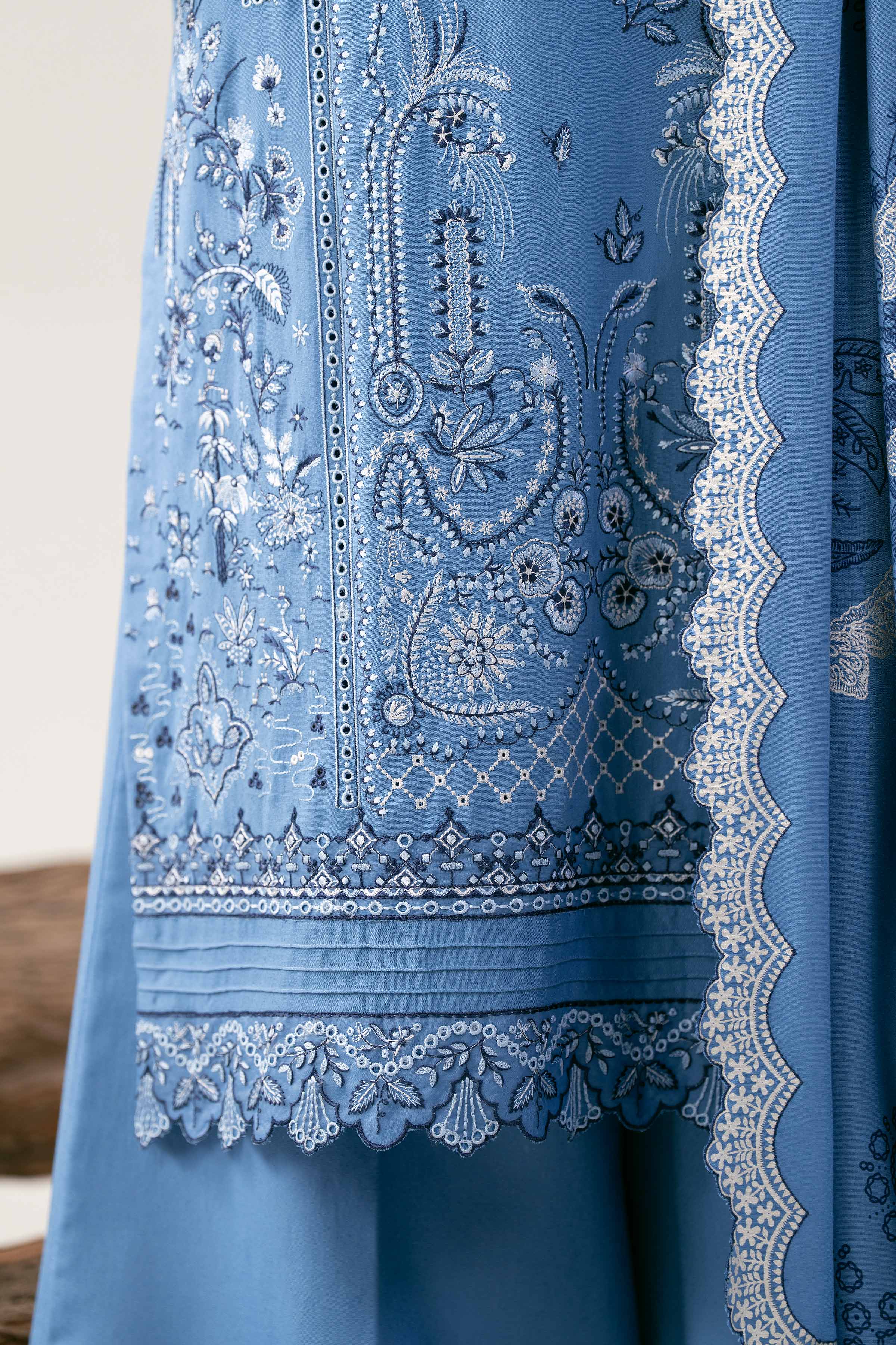 3 Piece - Embroidered Suit - 42502747 for Women - Unstitched Collection | Nishat | Shop Online