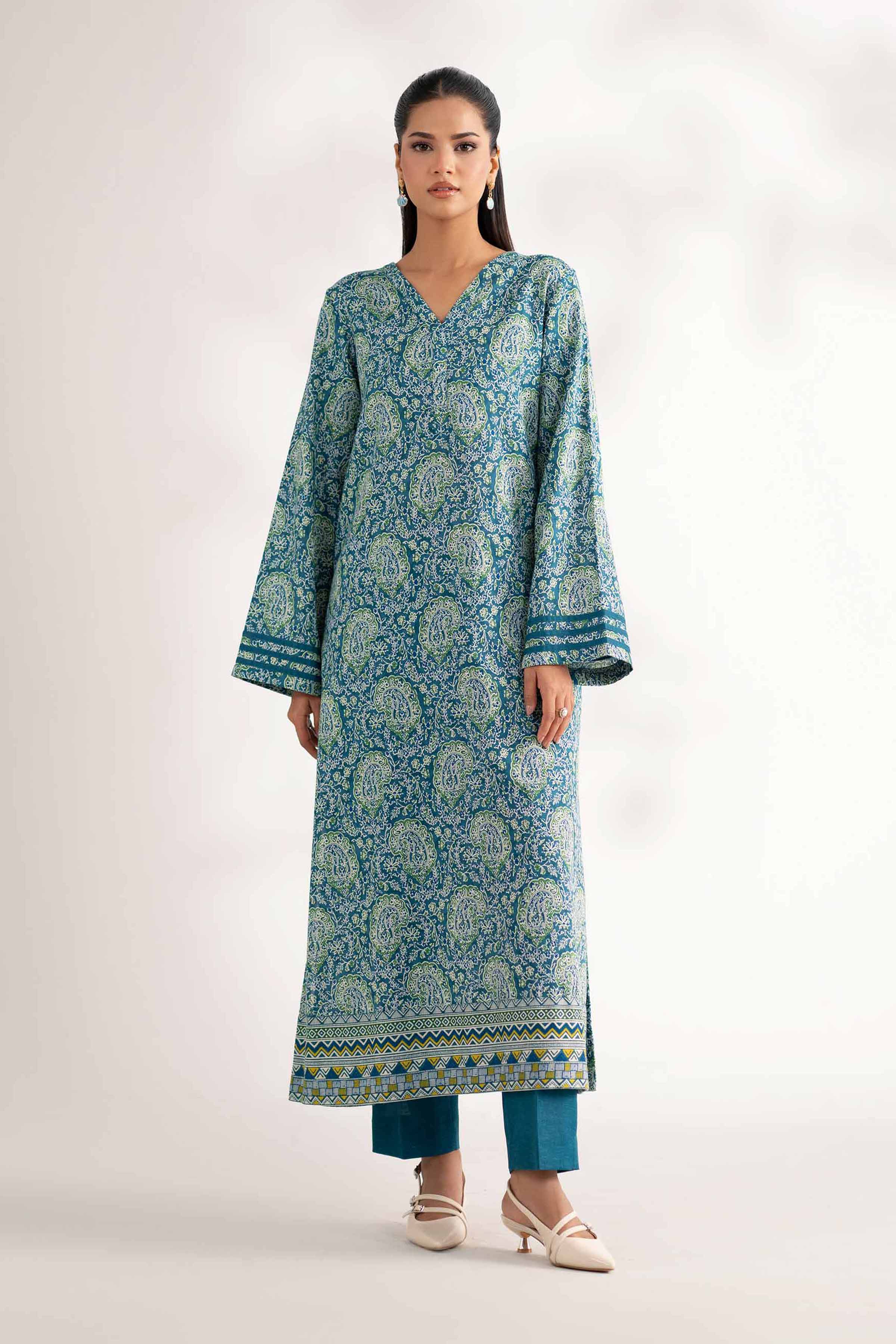 2 Piece - Printed Suit - 42502763 for Women - Unstitched Collection | Nishat | Shop Online