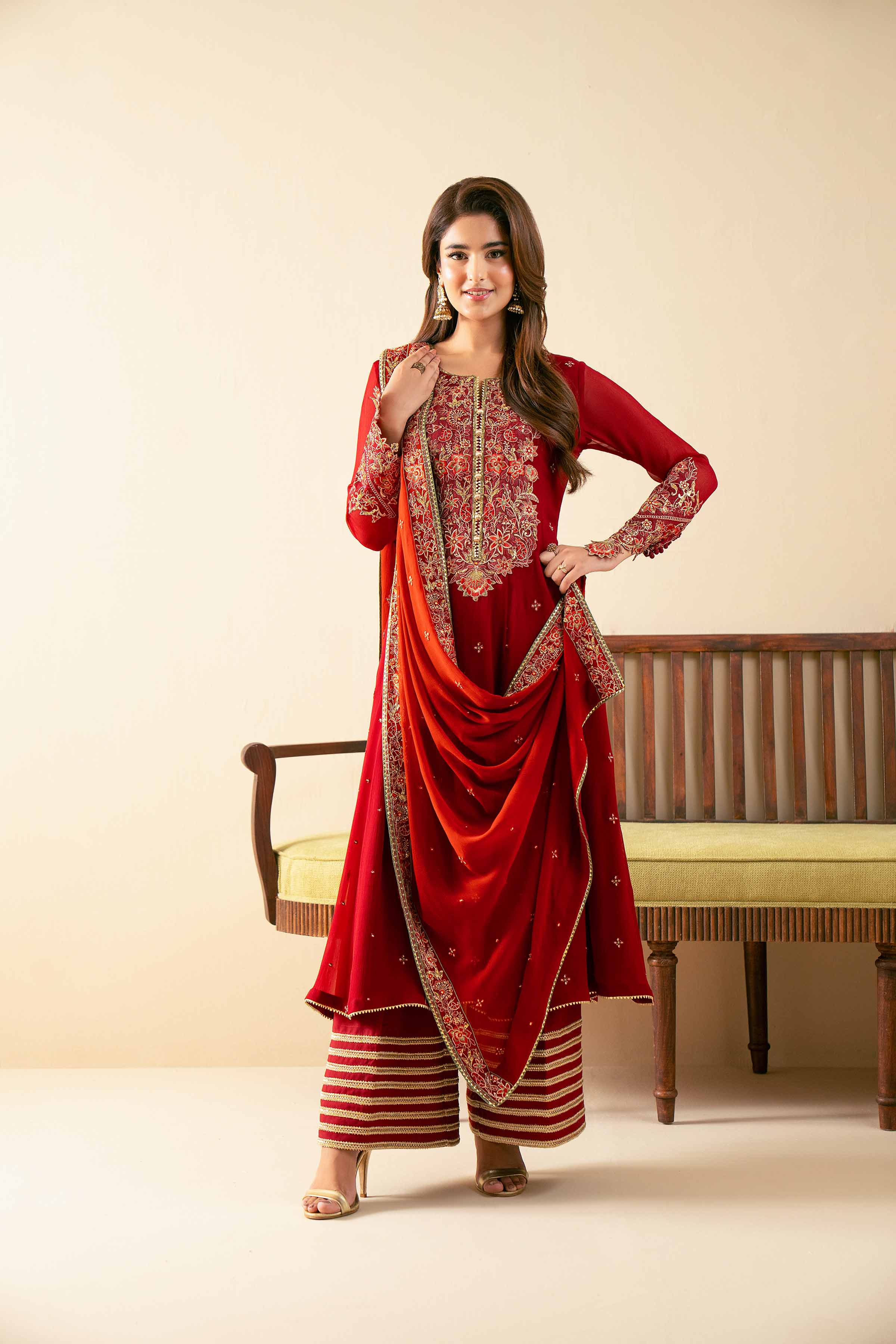 3 Piece - Embroidered Suit - 42502776 for Women - Unstitched Collection | Nishat | Shop Online