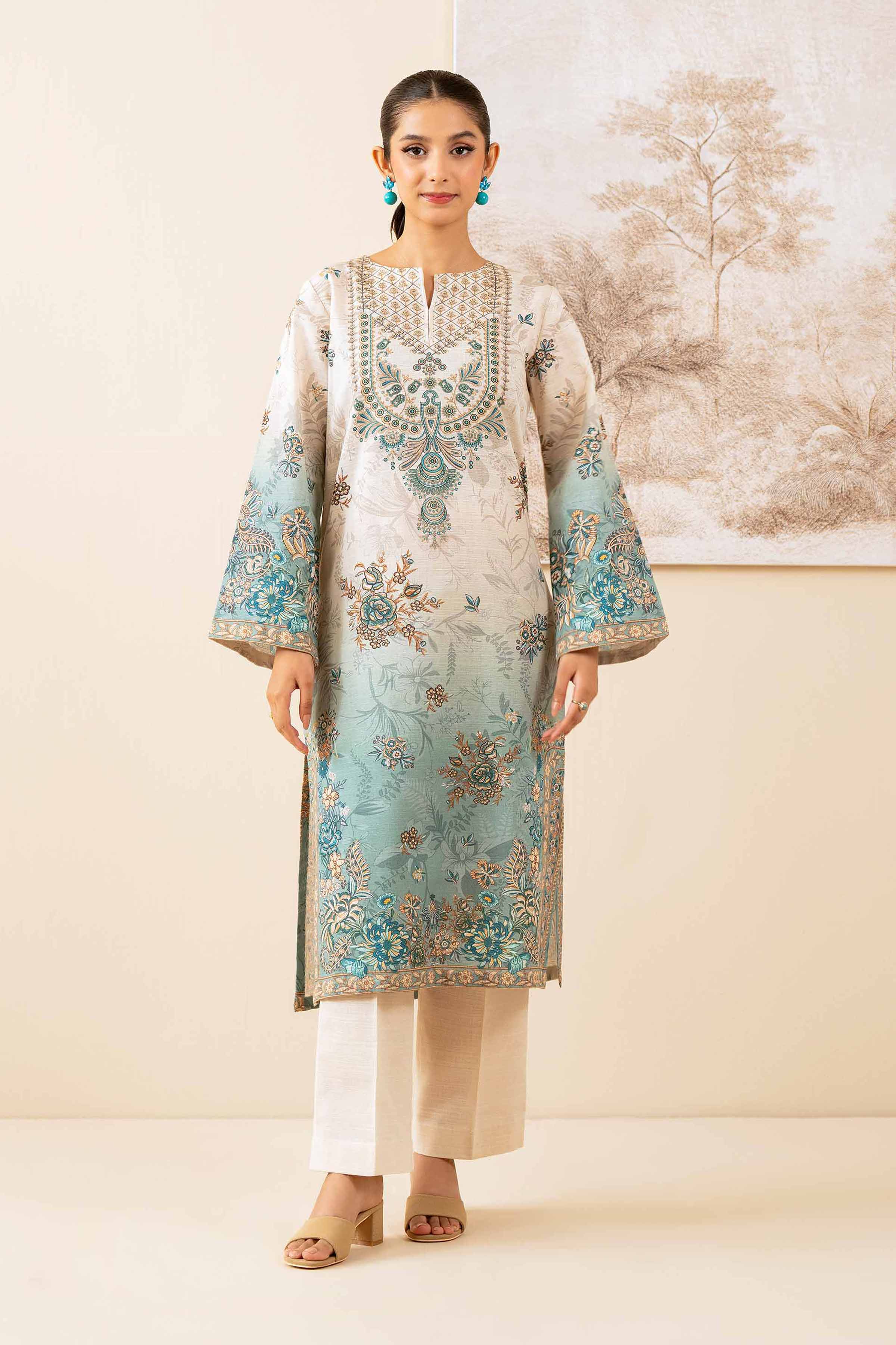 2 Piece - Digital Printed Suit - 42502790 for Women - Unstitched Collection | Nishat | Shop Online