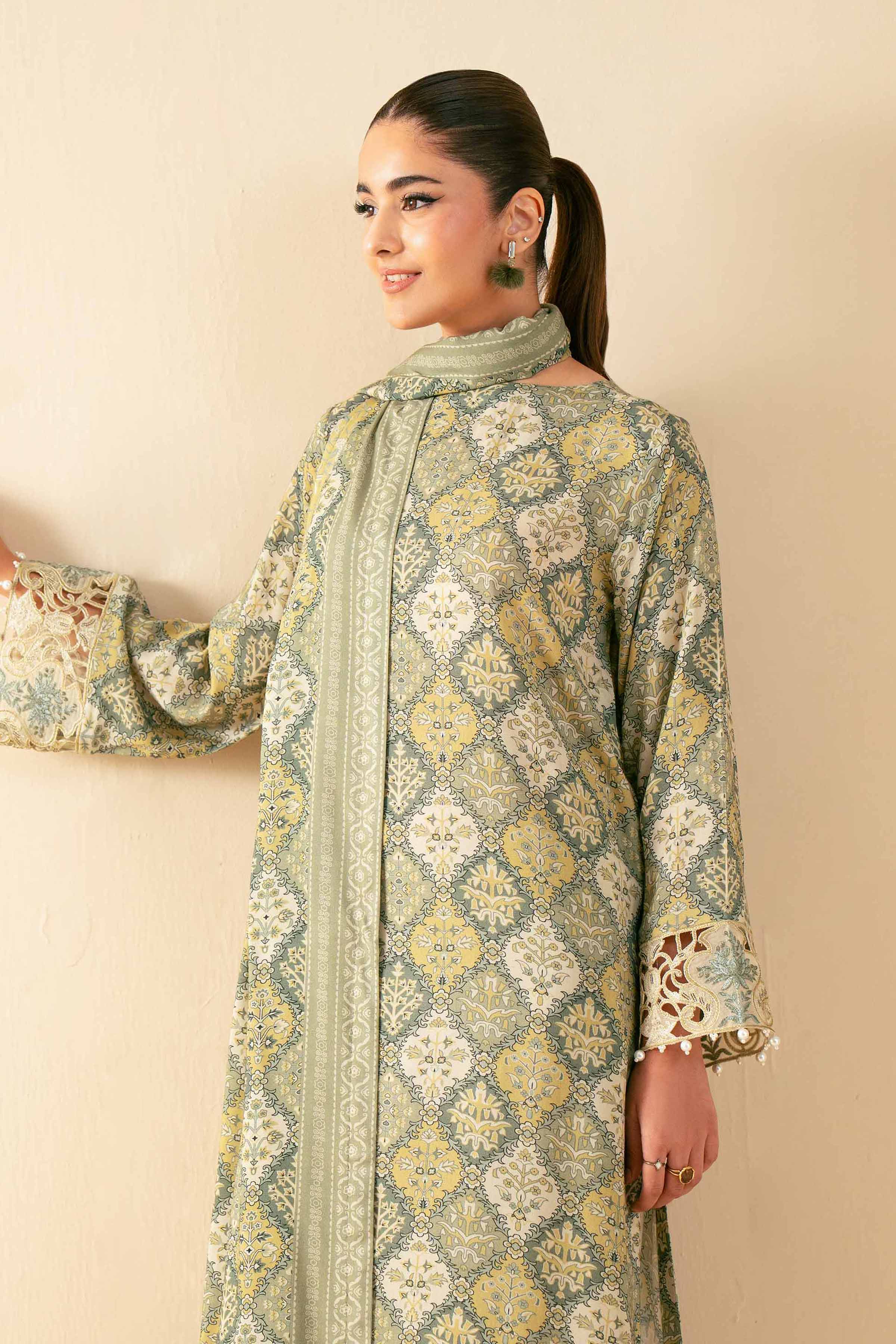 3 Piece - Printed Embroidered Suit - 42502822 for Women - Unstitched Collection | Nishat | Shop Online