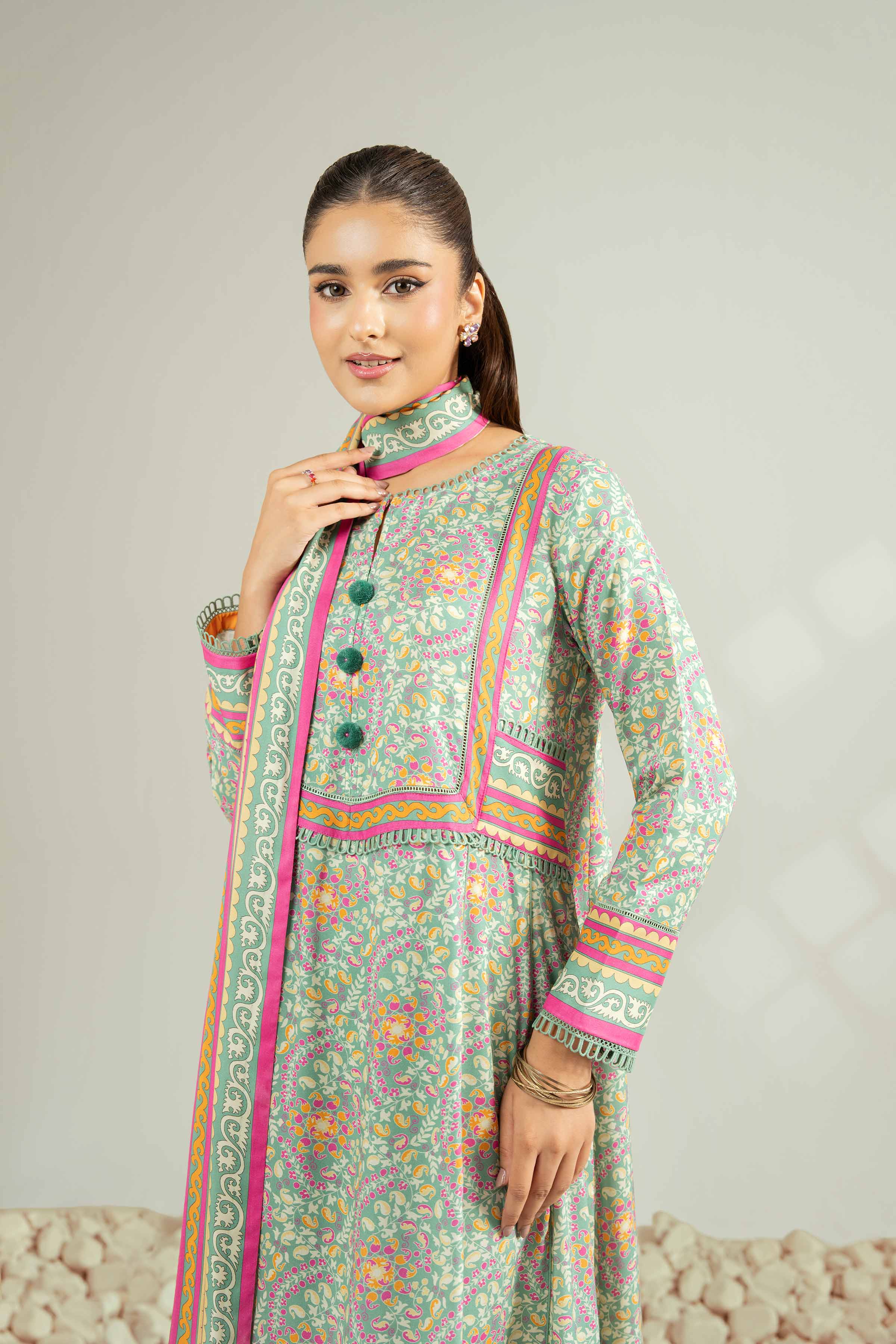 3 Piece - Printed Suit - 42502831 for Women - Unstitched Collection | Nishat | Shop Online