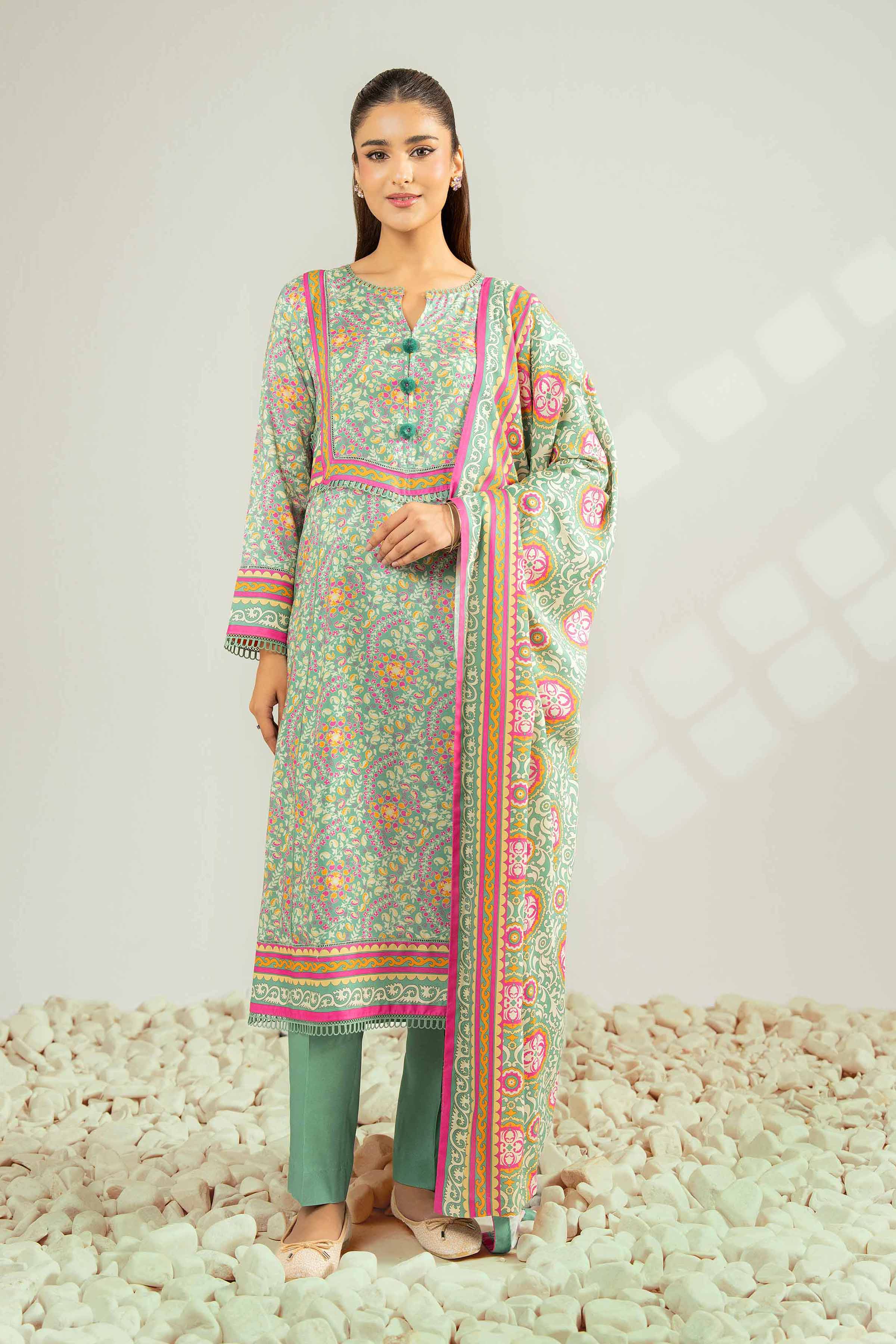 3 Piece - Printed Suit - 42502831 for Women - Unstitched Collection | Nishat | Shop Online