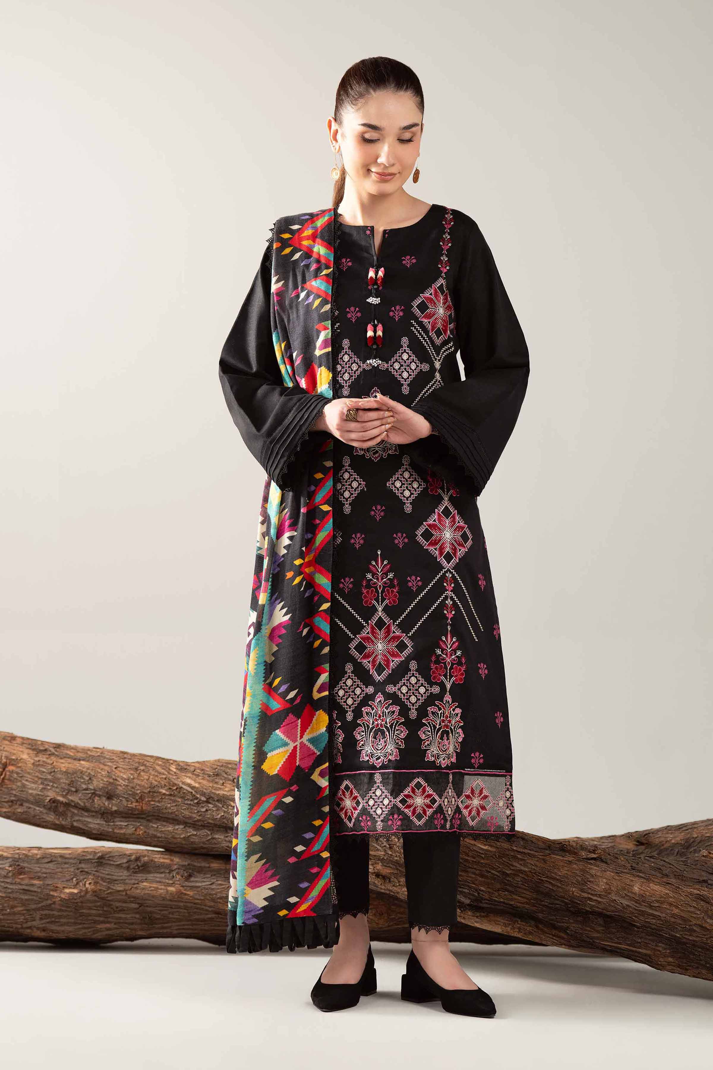 3 Piece - Digital Printed Embroidered Suit - 42502981 for Women - Unstitched Collection | Nishat | Shop Online