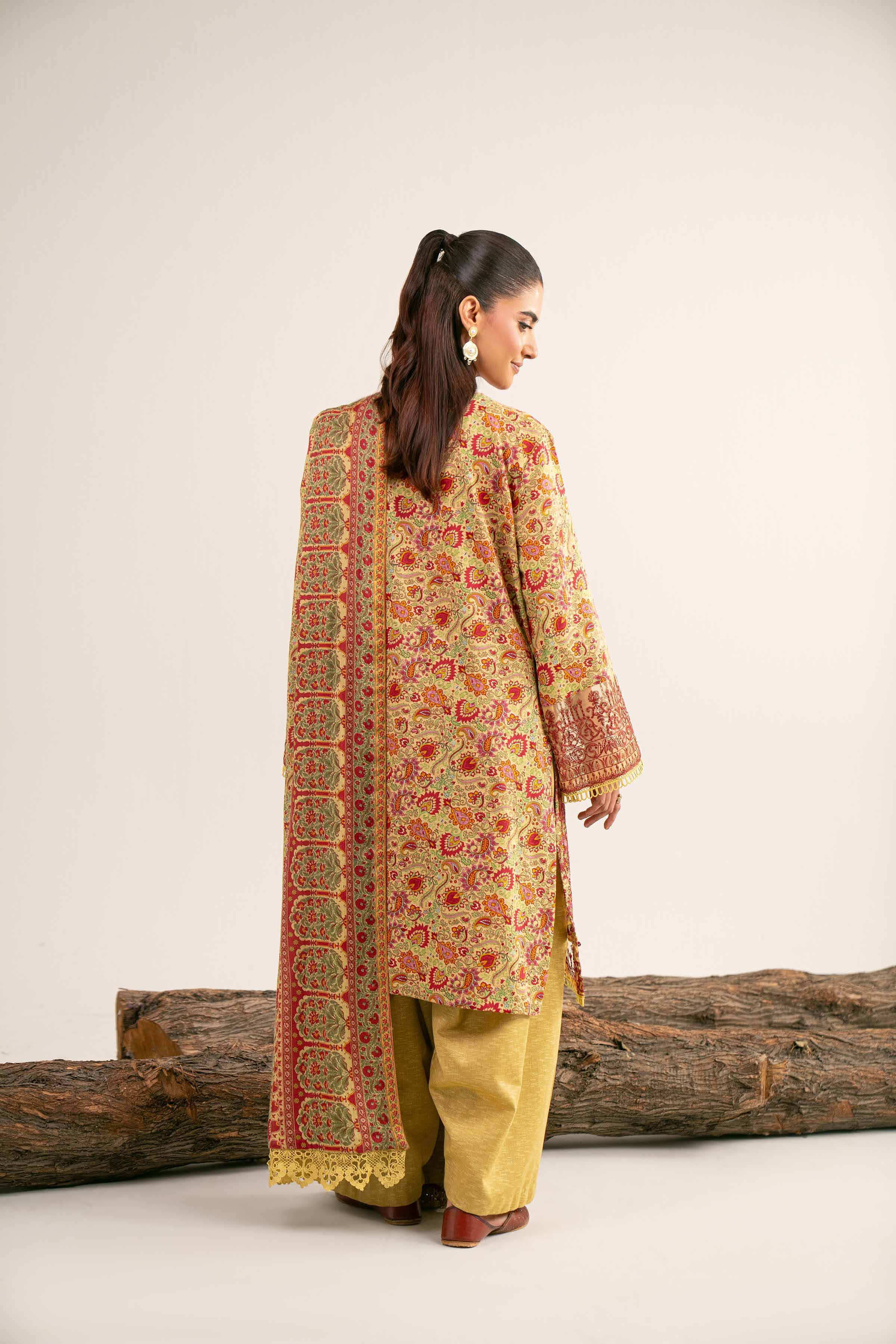 3 Piece - Digital Printed Embroidered Suit - 42502988 for Women - Unstitched Collection | Nishat | Shop Online
