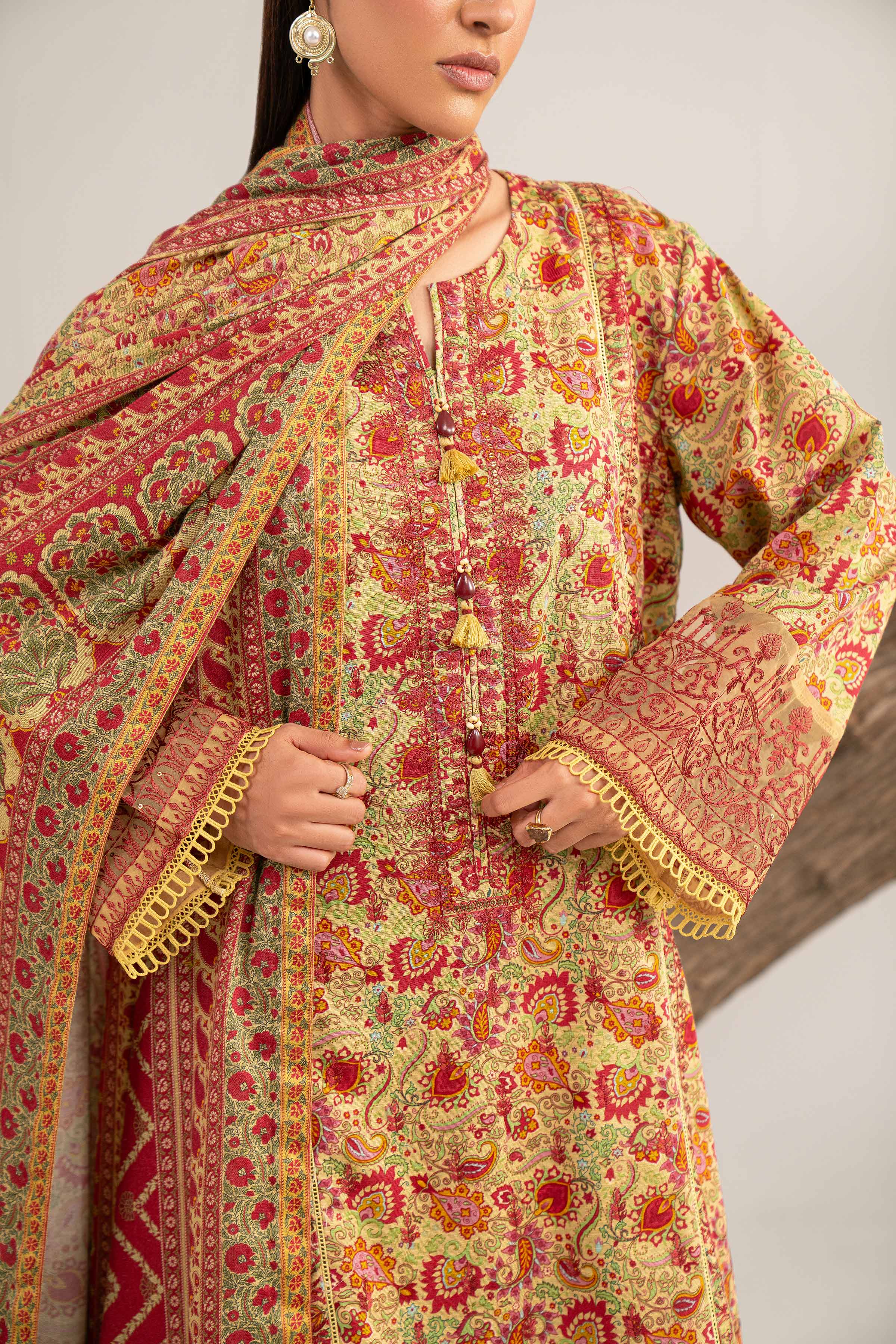 3 Piece - Digital Printed Embroidered Suit - 42502988 for Women - Unstitched Collection | Nishat | Shop Online