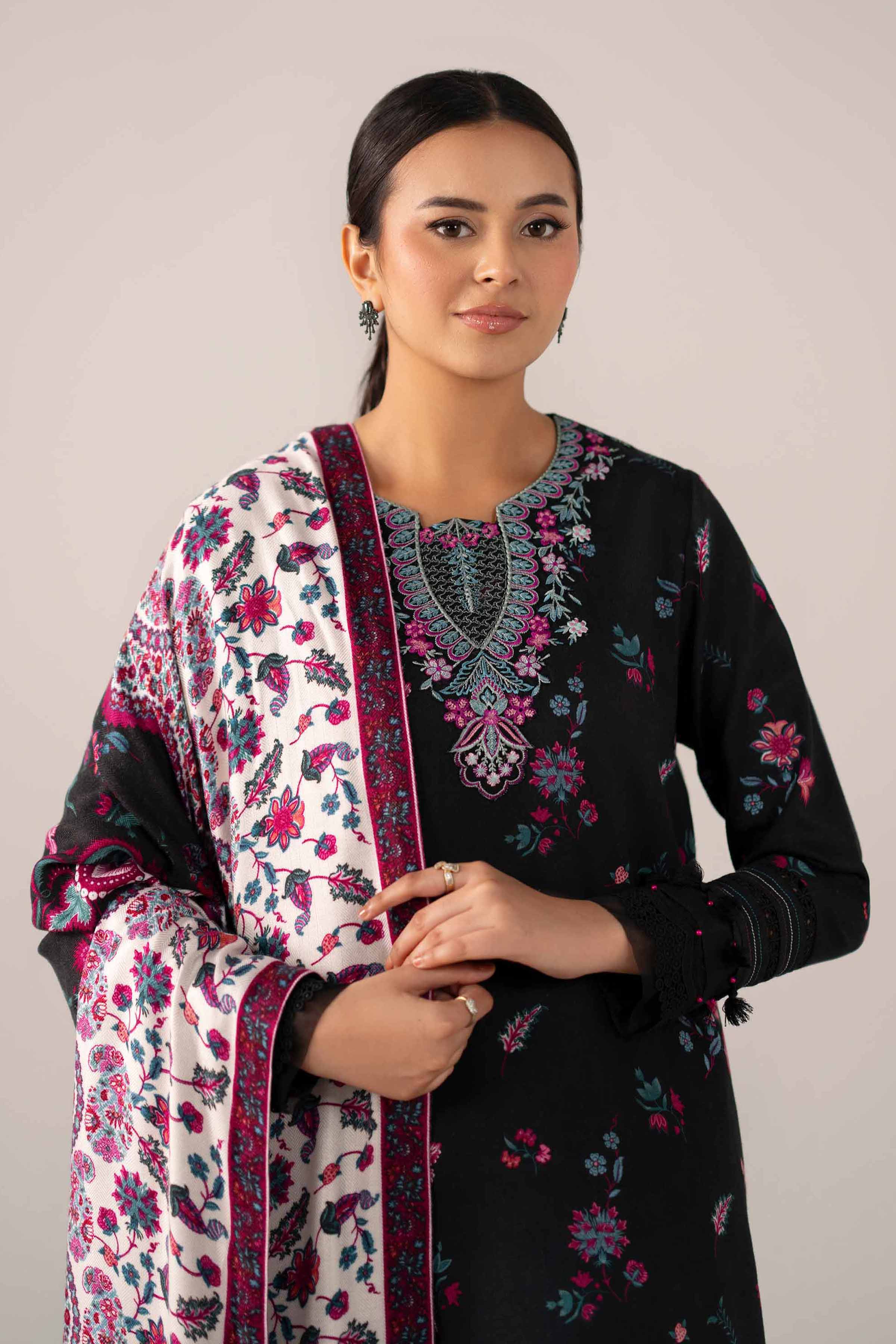 3 Piece - Printed Embroidered Suit - 42503526 for Women - Unstitched Collection | Nishat | Shop Online