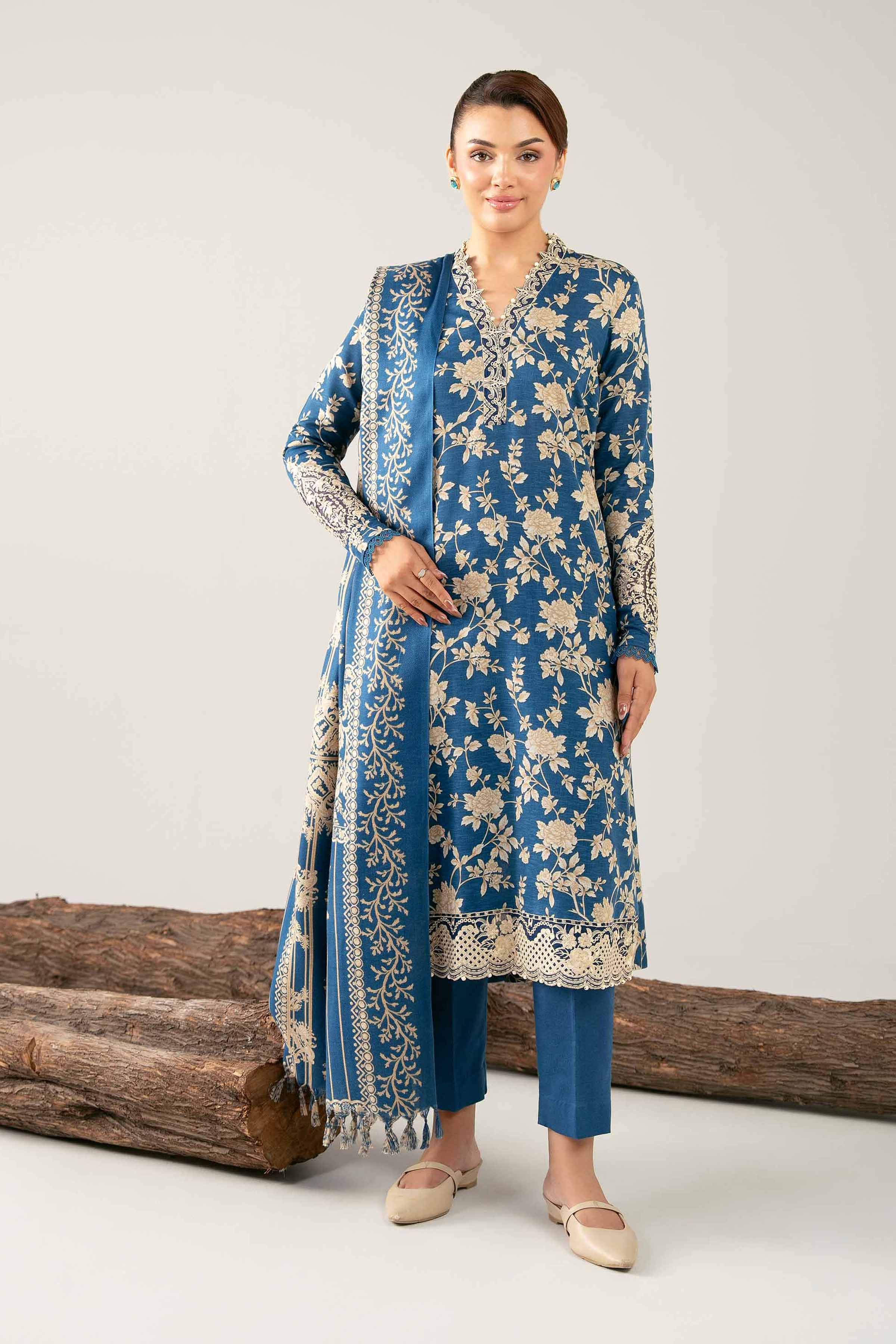 3 Piece - Printed Embroidered Suit - 42503529 for Women - Unstitched Collection | Nishat | Shop Online