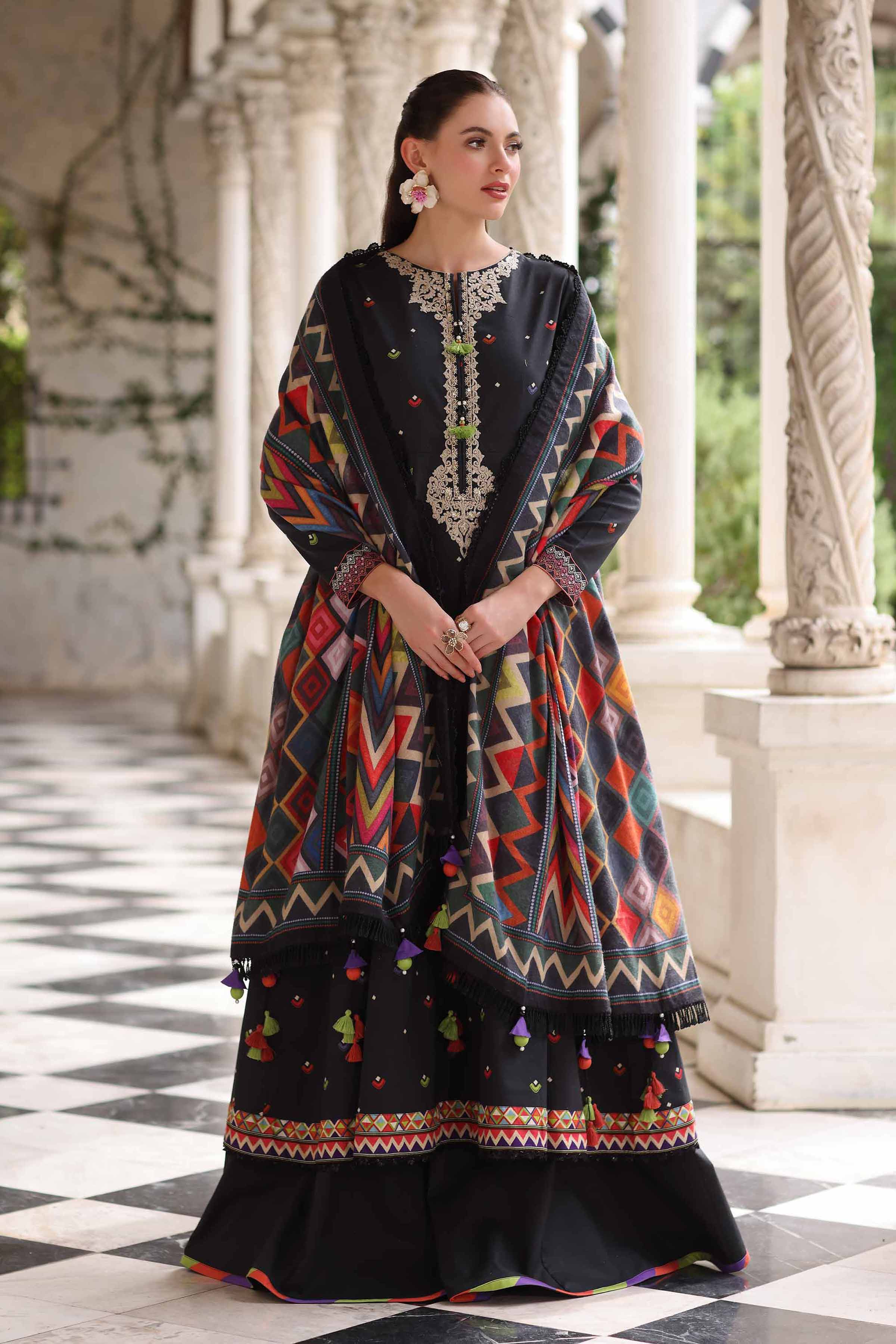 3 Piece - Digital Printed Embroidered Suit - 42503722 for Women - Unstitched Collection | Nishat | Shop Online