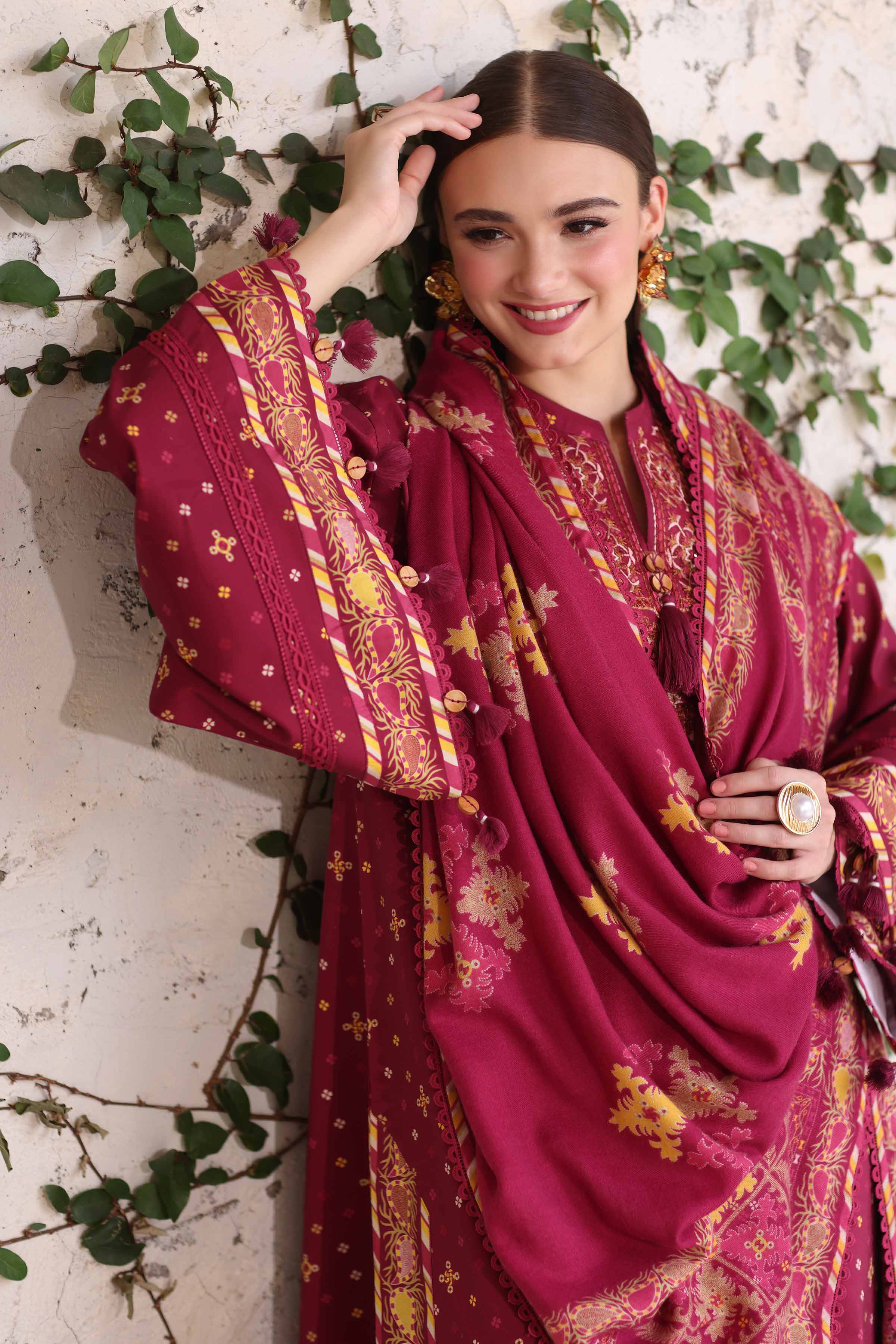 3 Piece - Printed Embroidered Suit - 42503728 for Women - Unstitched Collection | Nishat | Shop Online