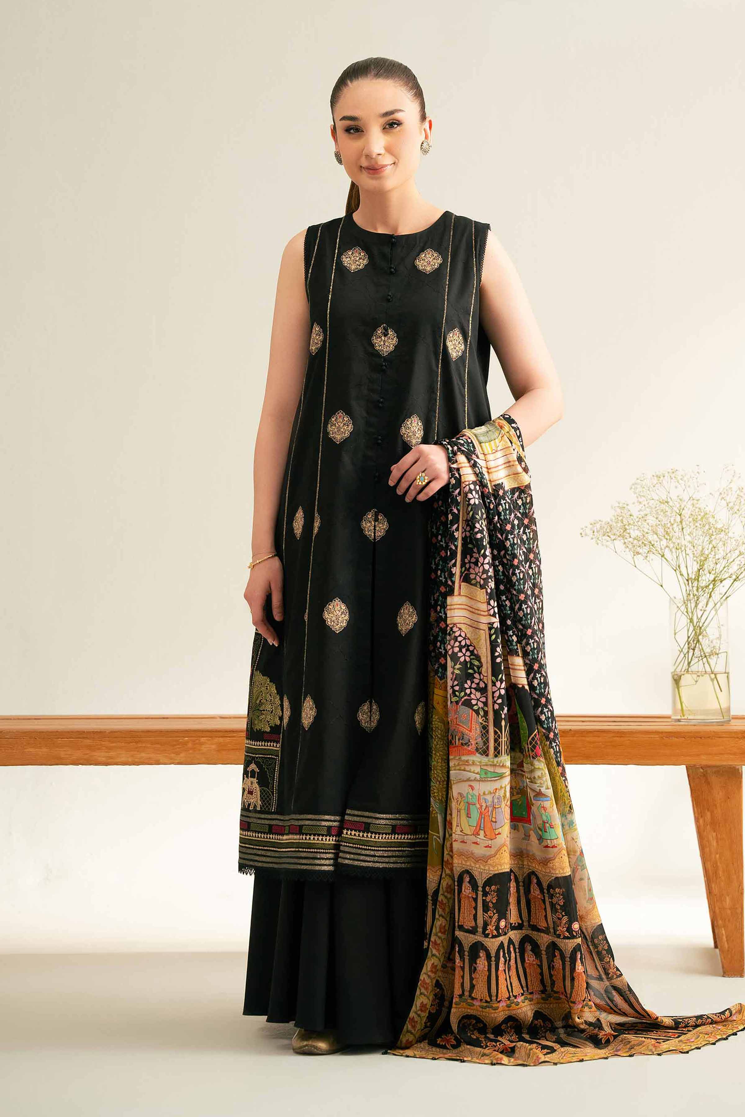3 Piece - Embroidered Suit - 42519169 for Women - Unstitched Collection | Nishat | Shop Online