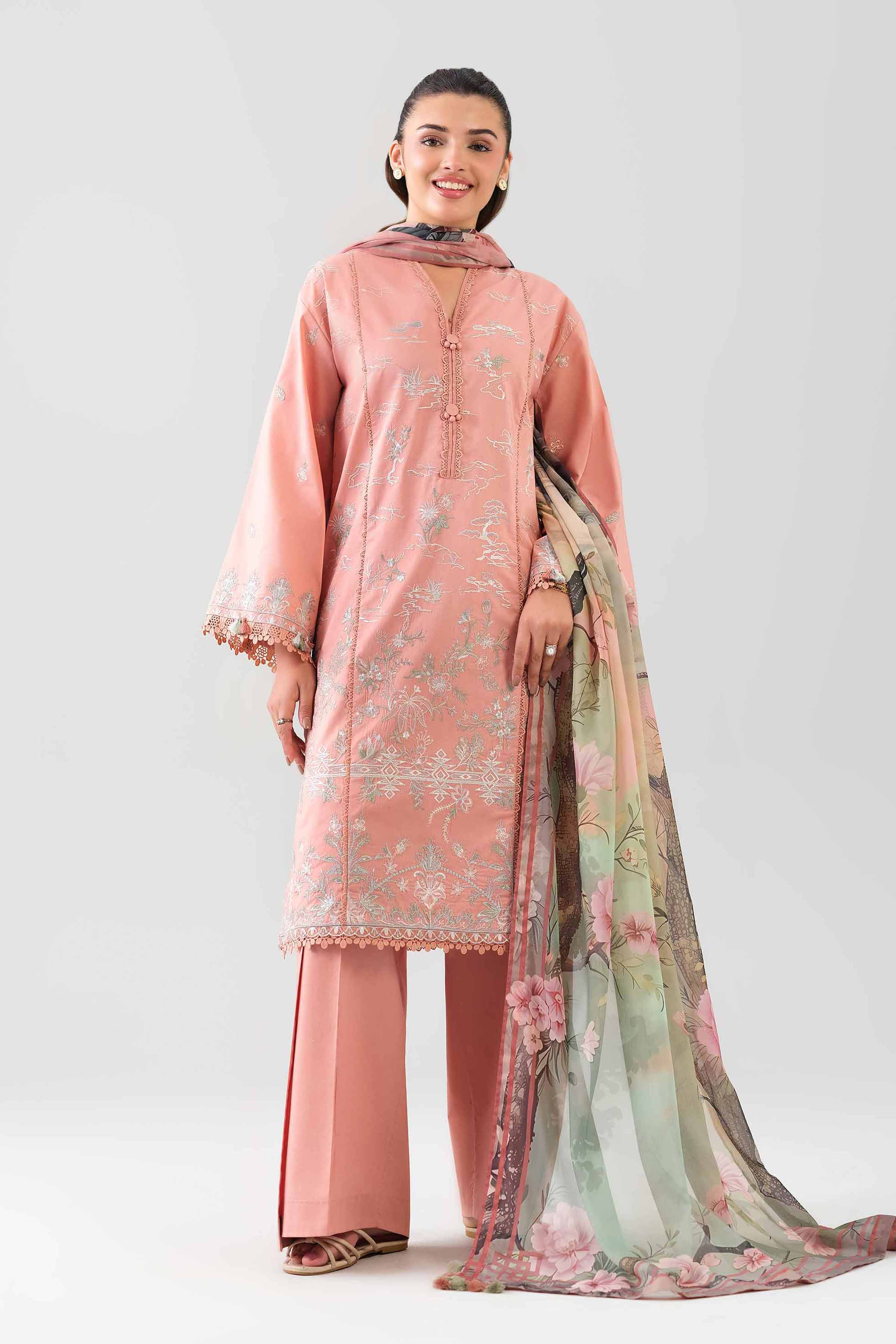 3 Piece - Digital Printed Embroidered Suit - 42601079 for Women - Unstitched Collection | Nishat | Shop Online