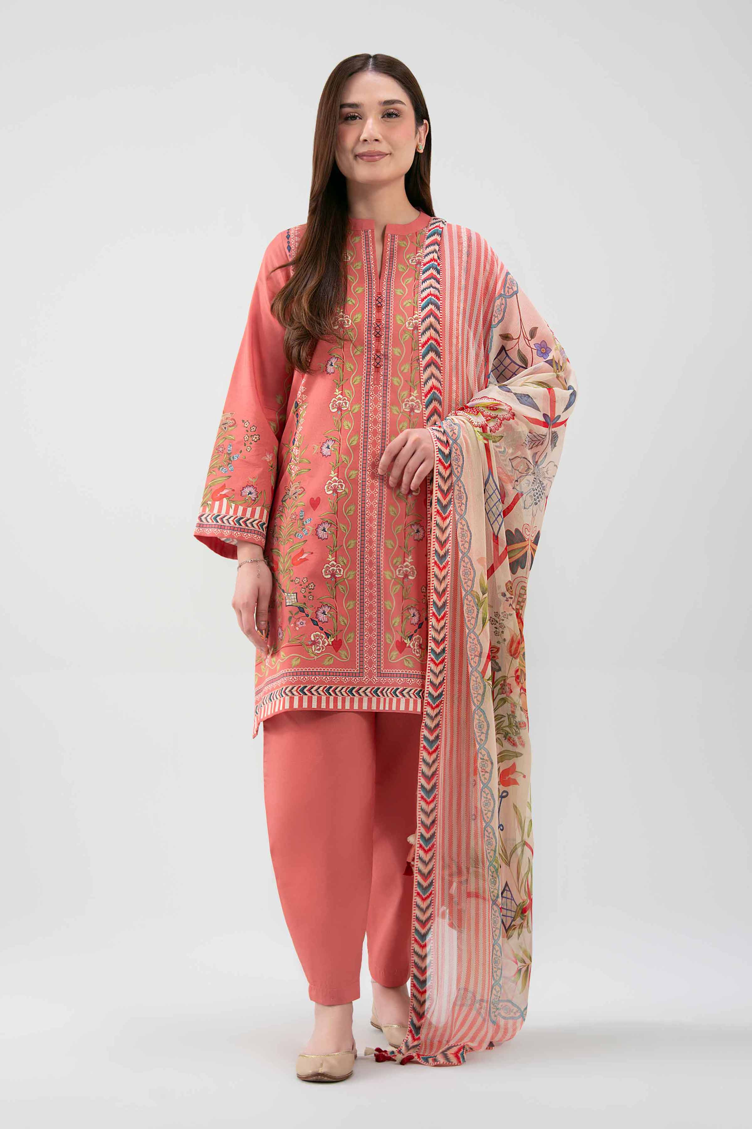 3 Piece - Digital Printed Suit - 42601158 for Women - Unstitched Collection | Nishat | Shop Online