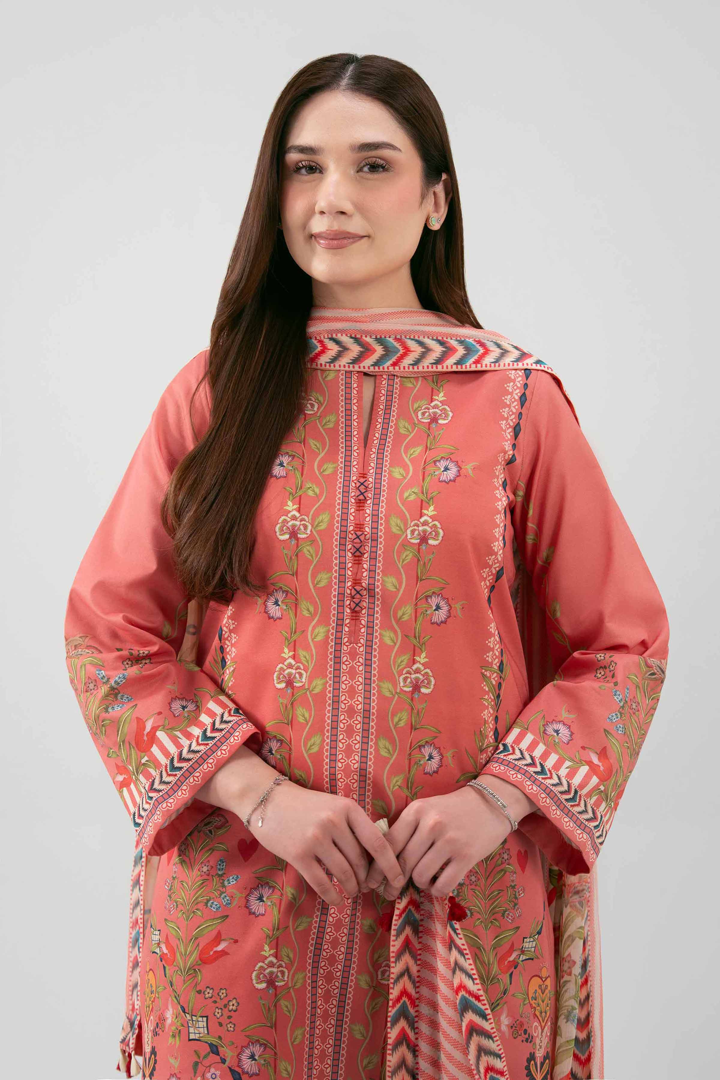 3 Piece - Digital Printed Suit - 42601158 for Women - Unstitched Collection | Nishat | Shop Online