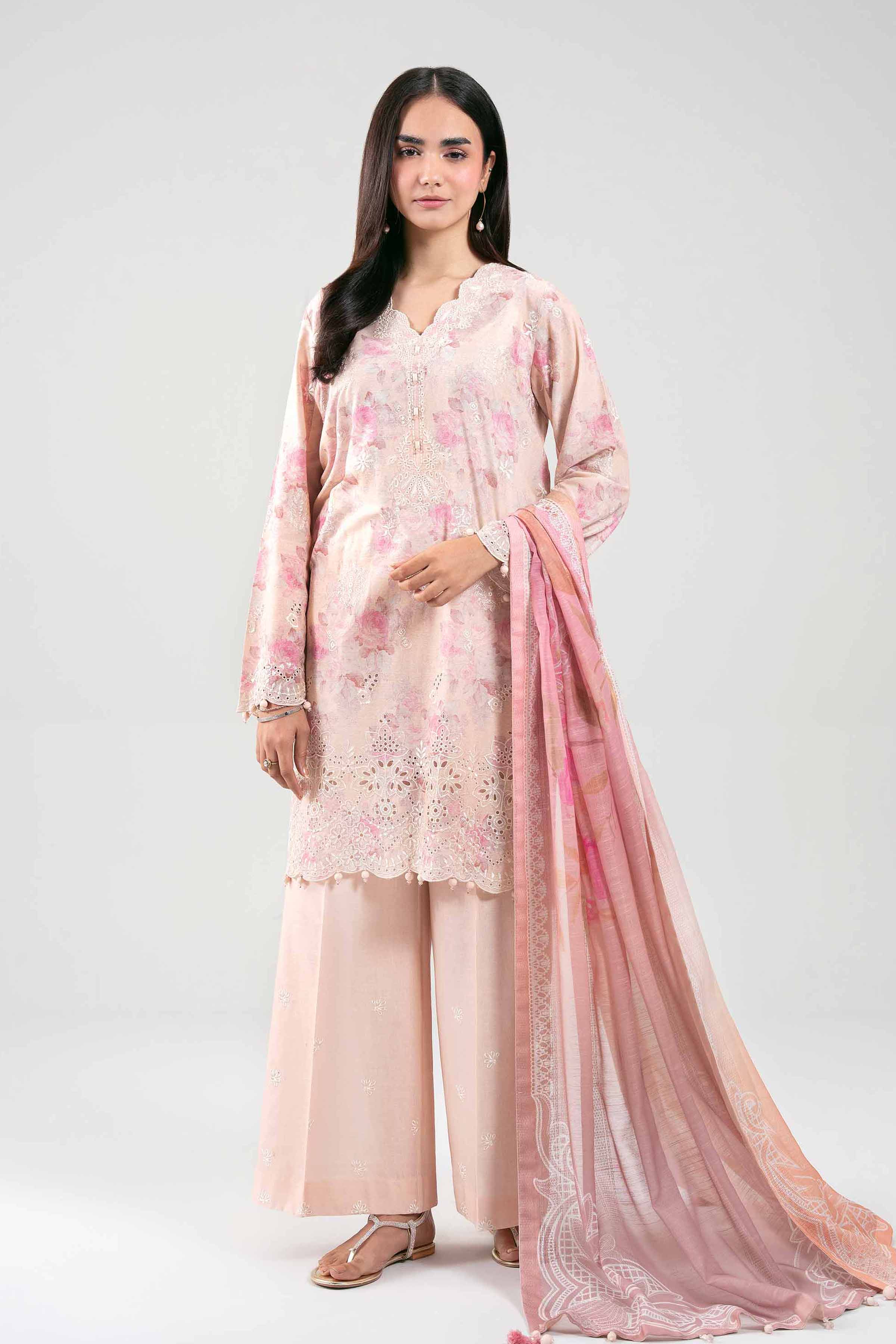 3 Piece - Embroidered Suit - 42601237 for Women - Unstitched Collection | Nishat | Shop Online