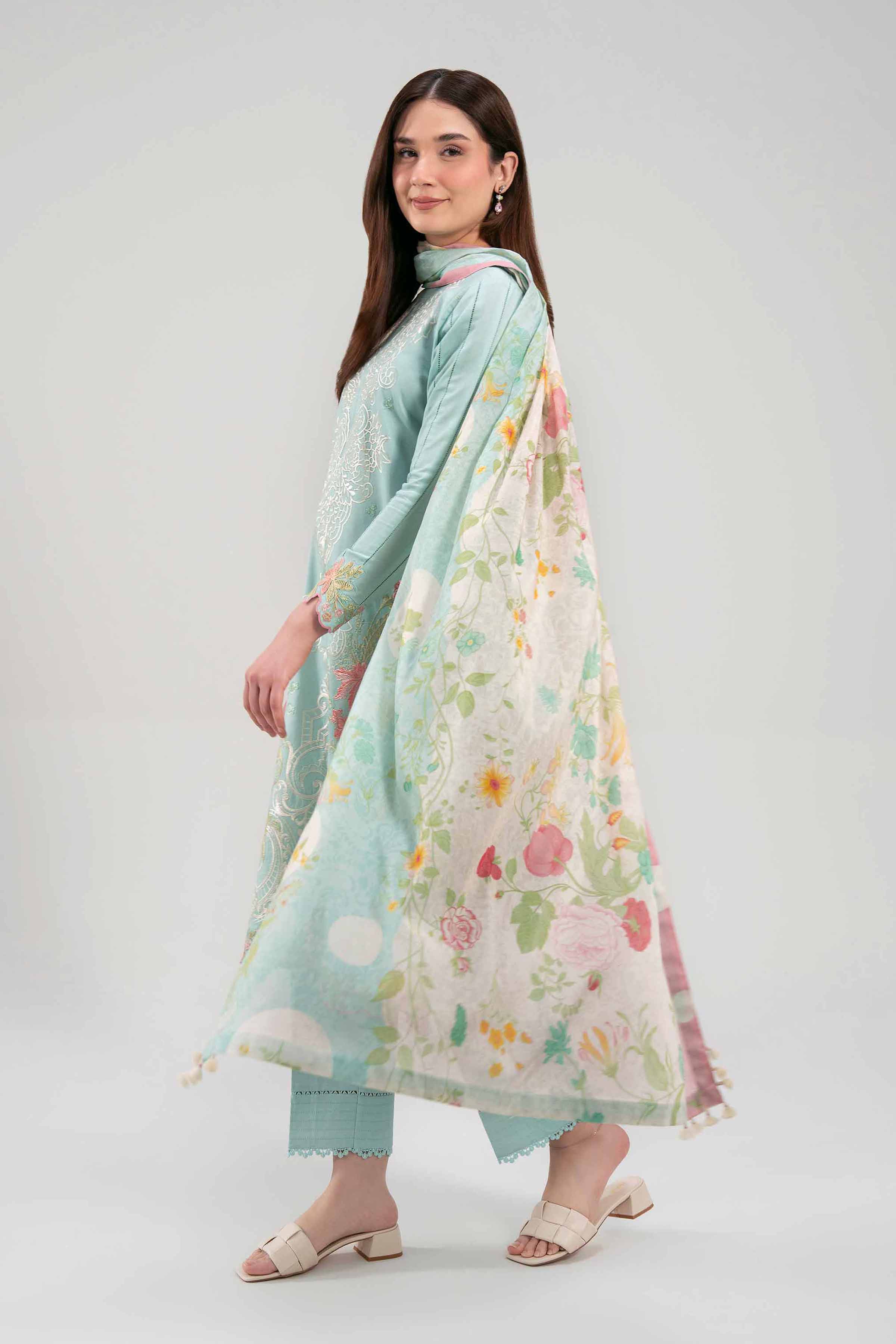 3 Piece - Printed Embroidered Suit - 42601272 for Women - Unstitched Collection | Nishat | Shop Online