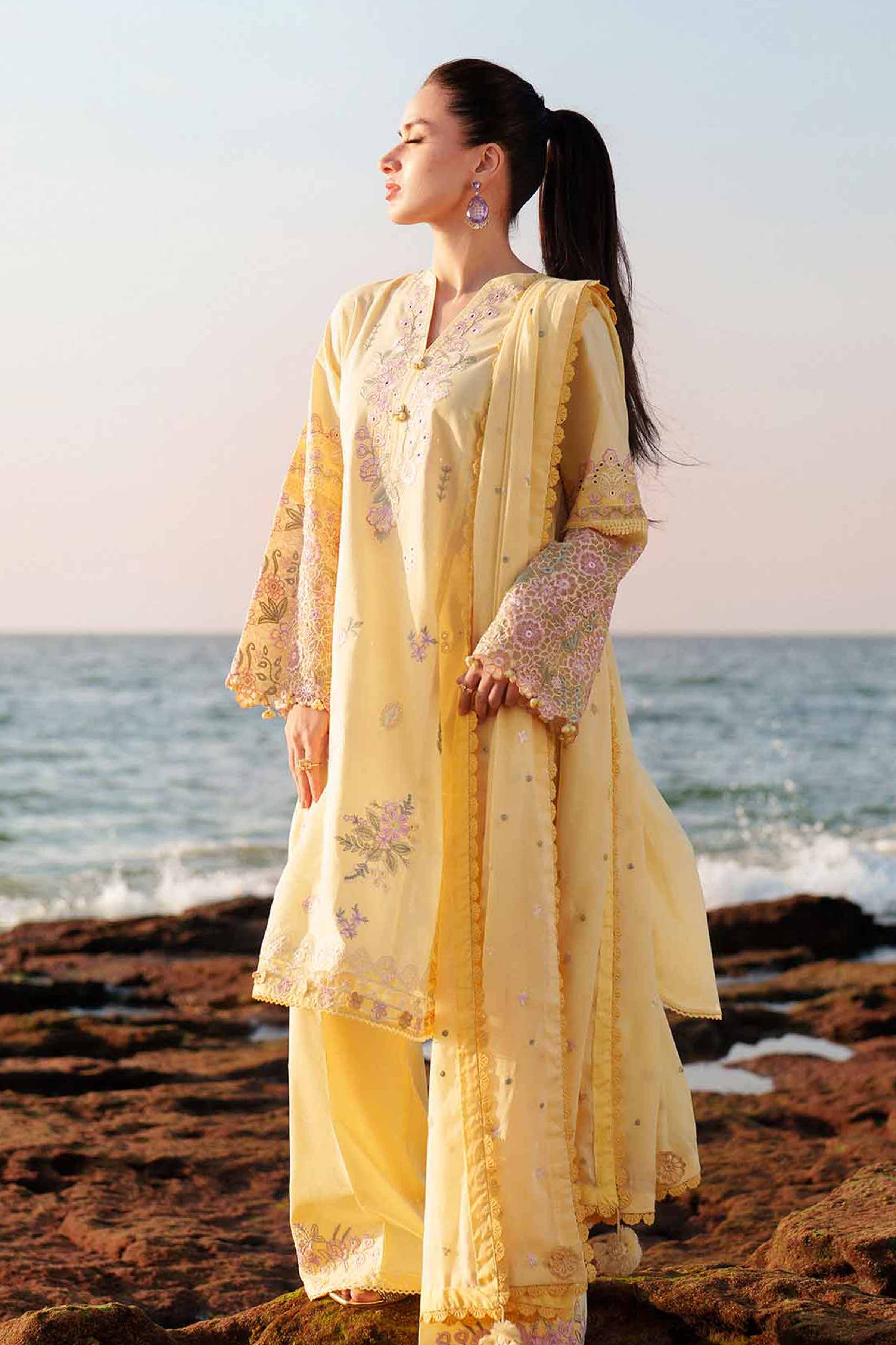3 Piece - Embroidered Suit - 42601295 for Women - Unstitched Collection | Nishat | Shop Online