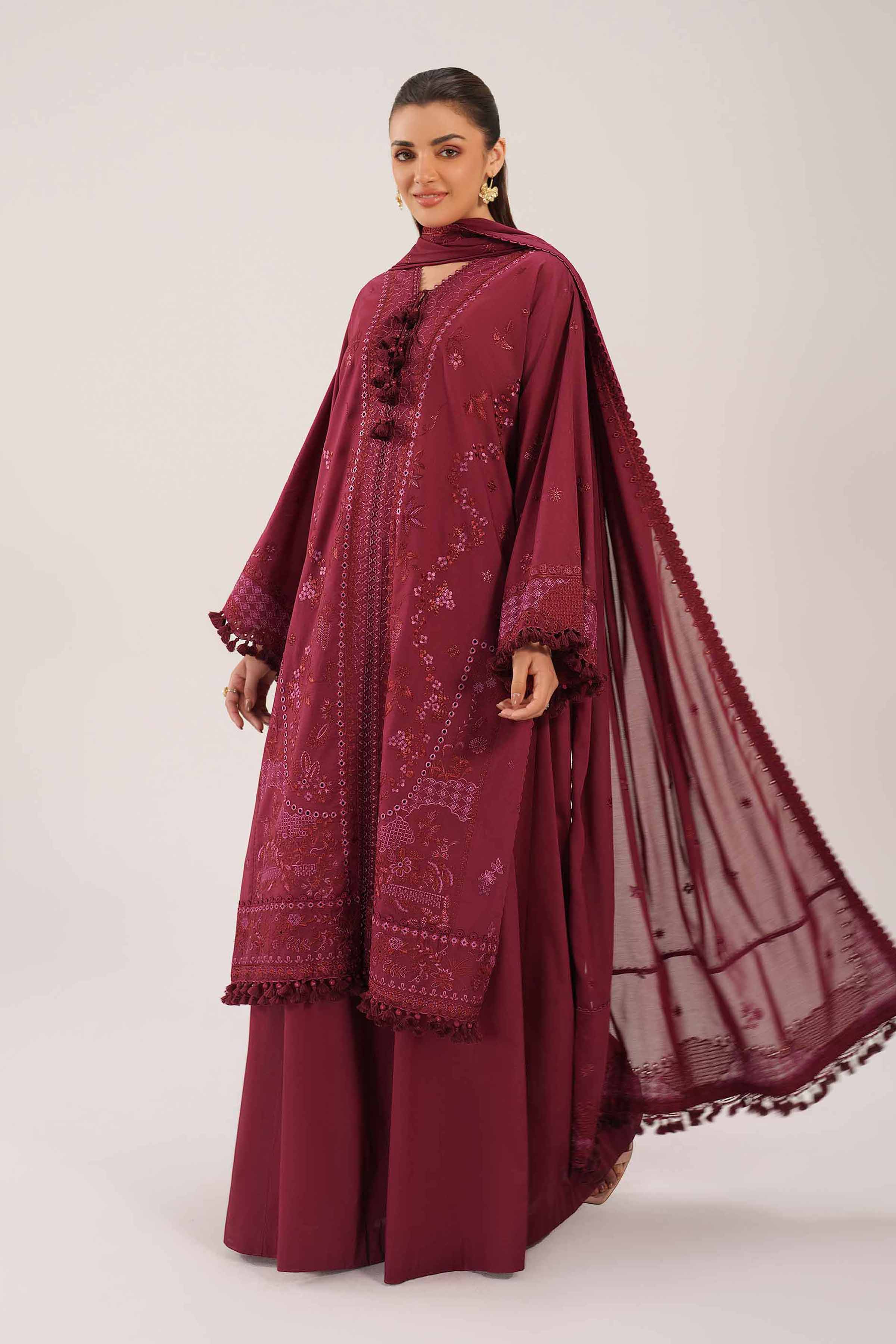 3 Piece - Embroidered Suit - 42601298 for Women - Unstitched Collection | Nishat | Shop Online